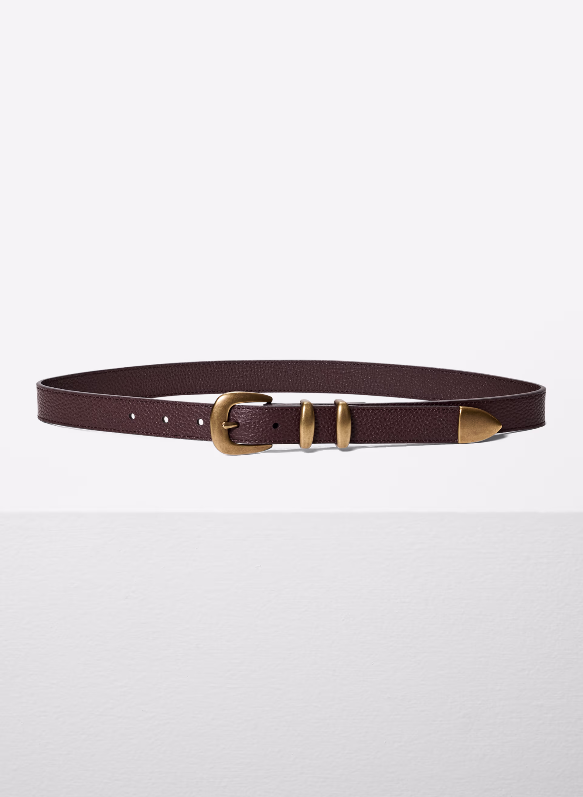 Legendary Solid Brass Leather Belt