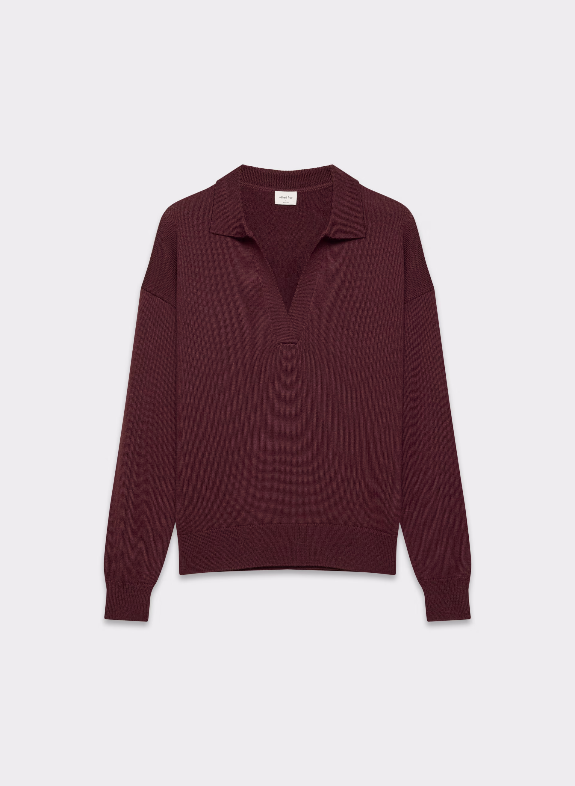 Clara Merino Wool Polo Sweater