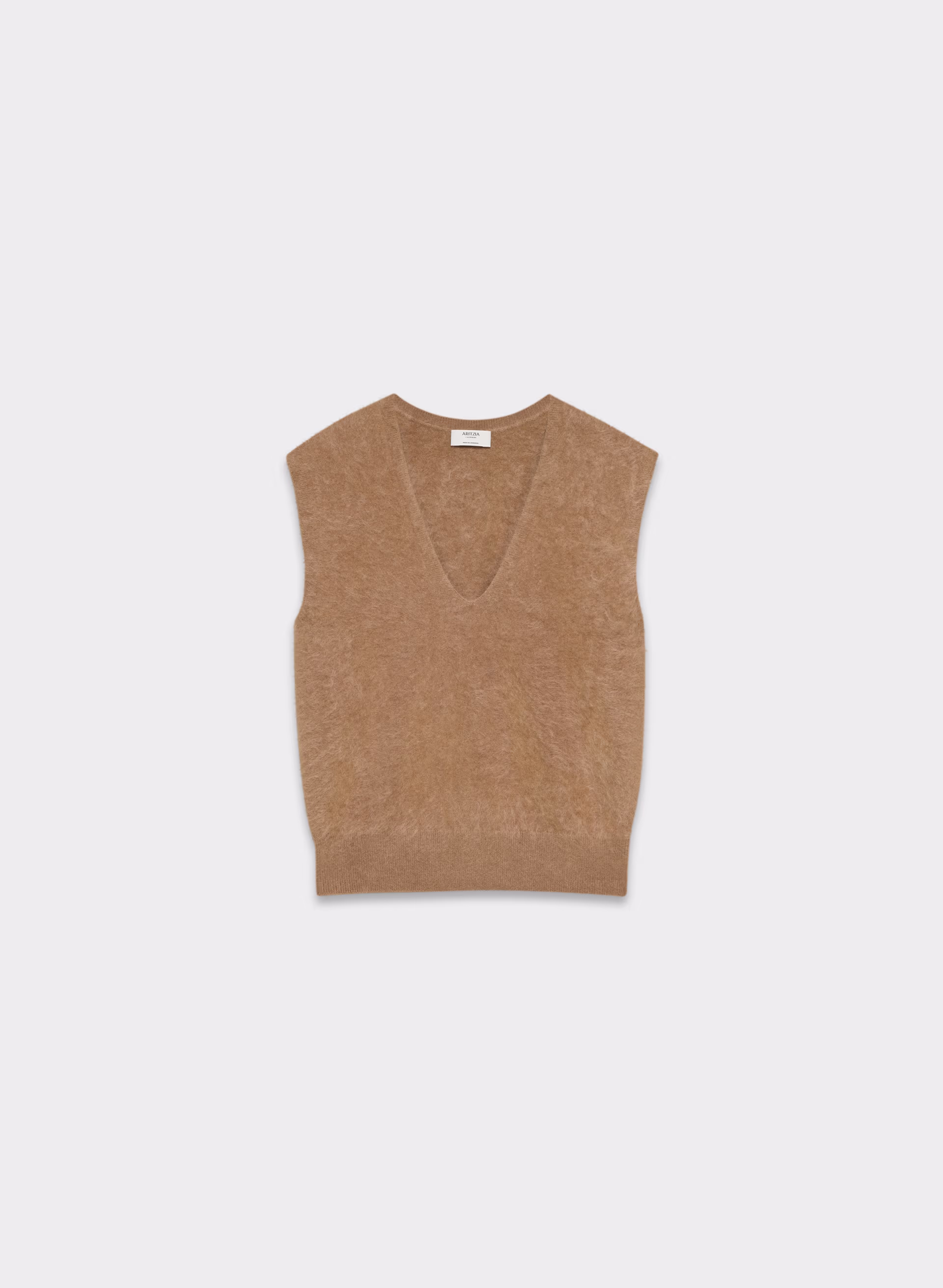 Brushed Cashmere Sweater Vest