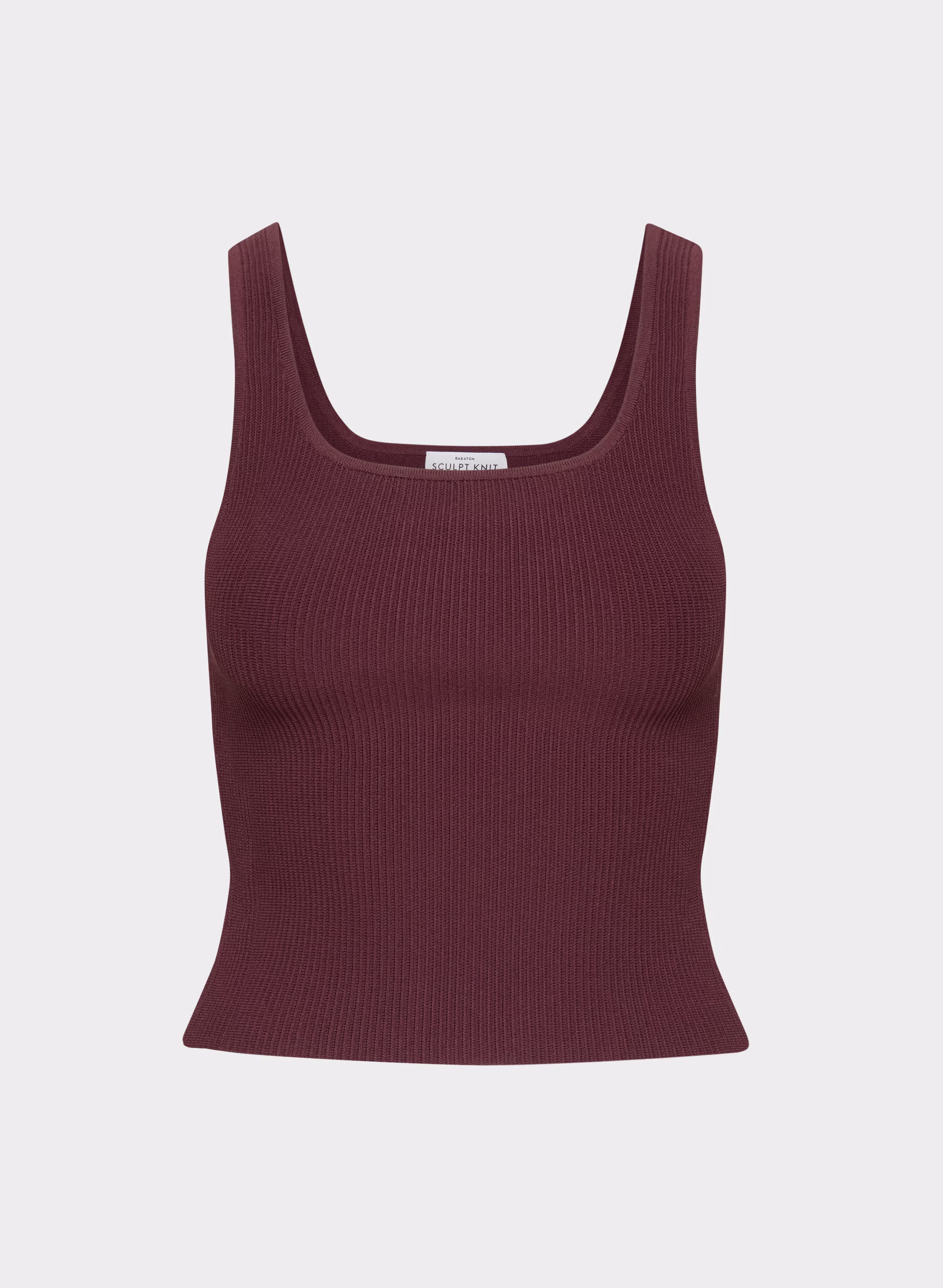 Sculpt Knit Squareneck Tank