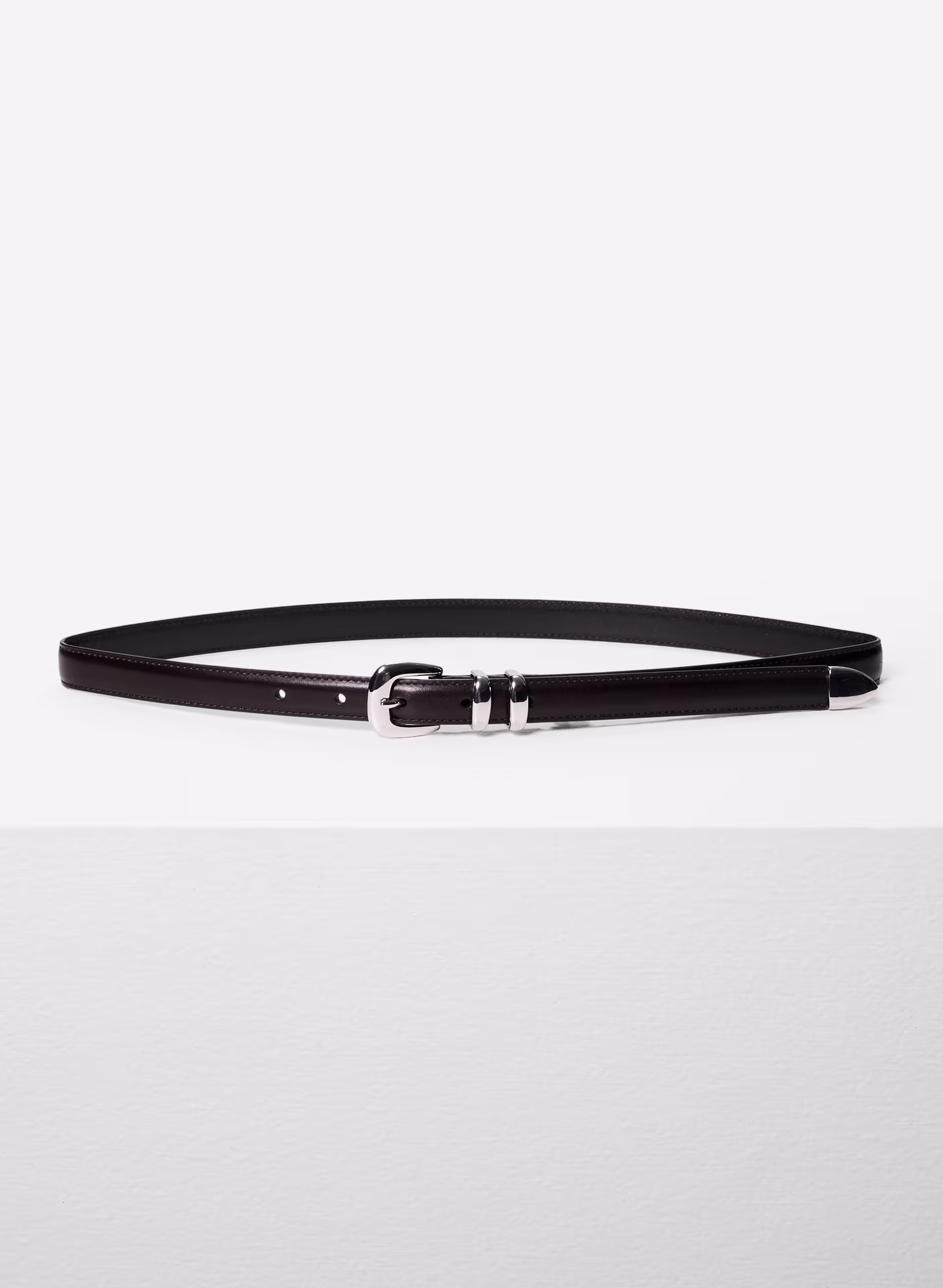 Legendary Solid Brass Leather Slim Belt