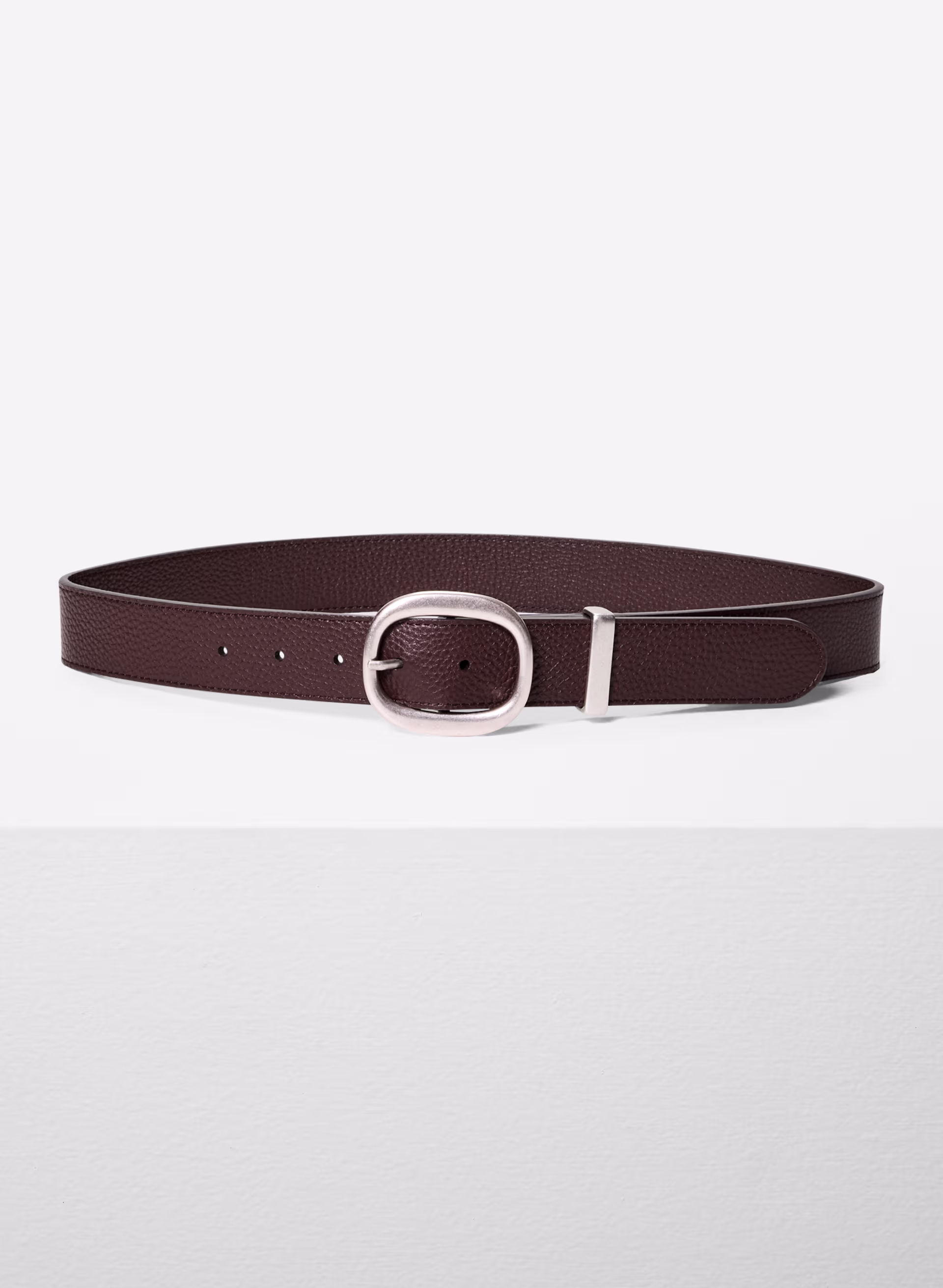 Lifetime Solid Brass Leather Wide Belt