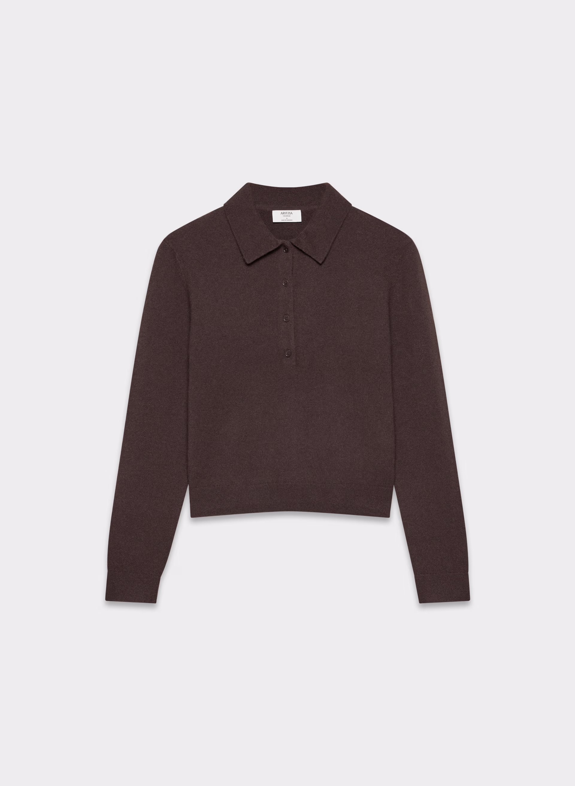 Bare Cashmere Polo Longsleeve