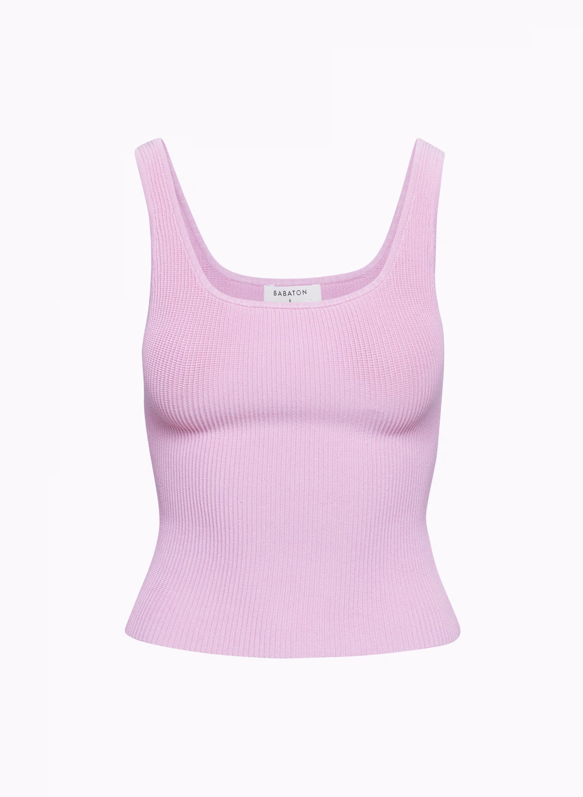 Sculpt Knit Squareneck Tank