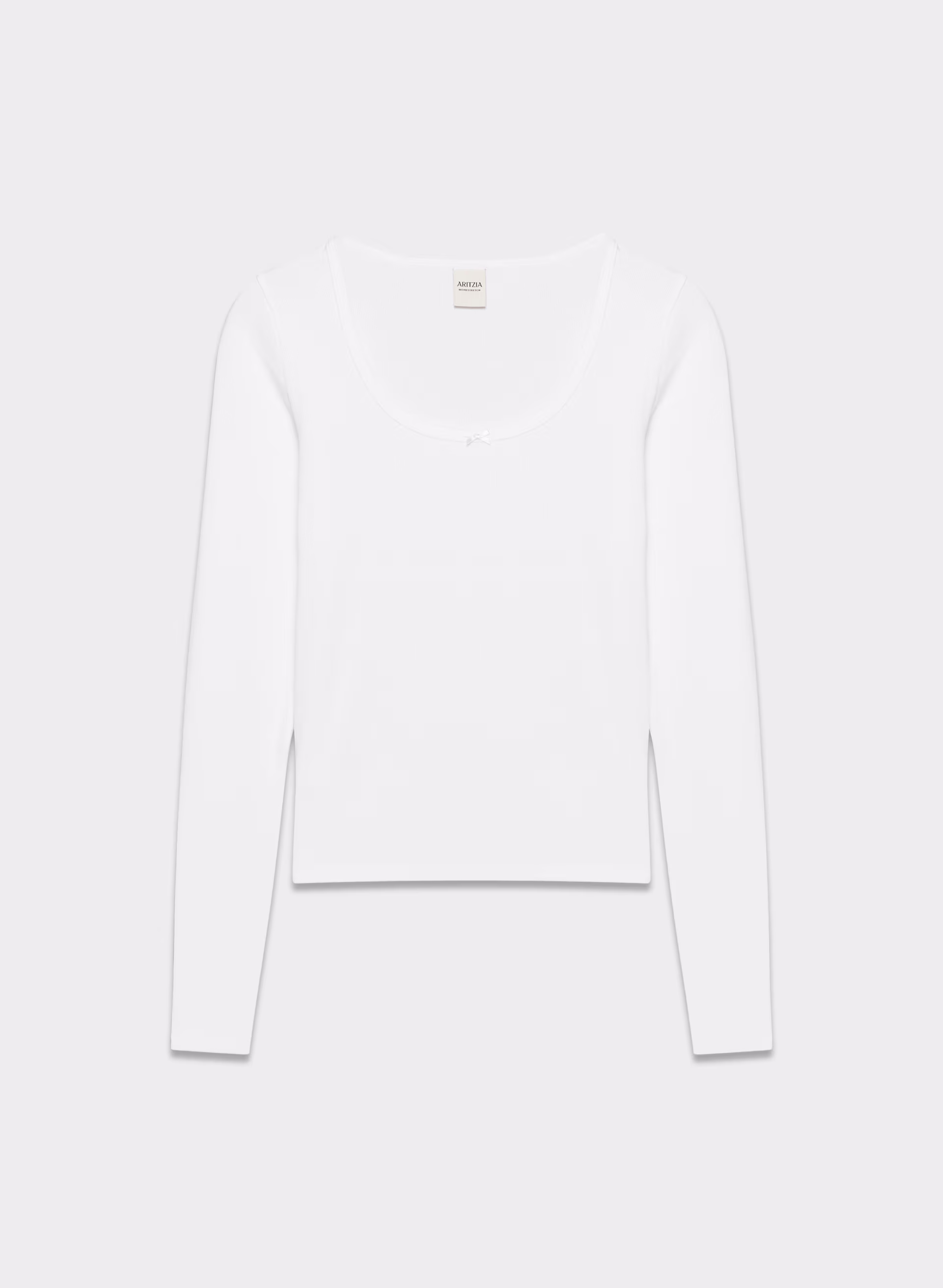 Homestretch™ Rib Lace Scoopneck Longsleeve