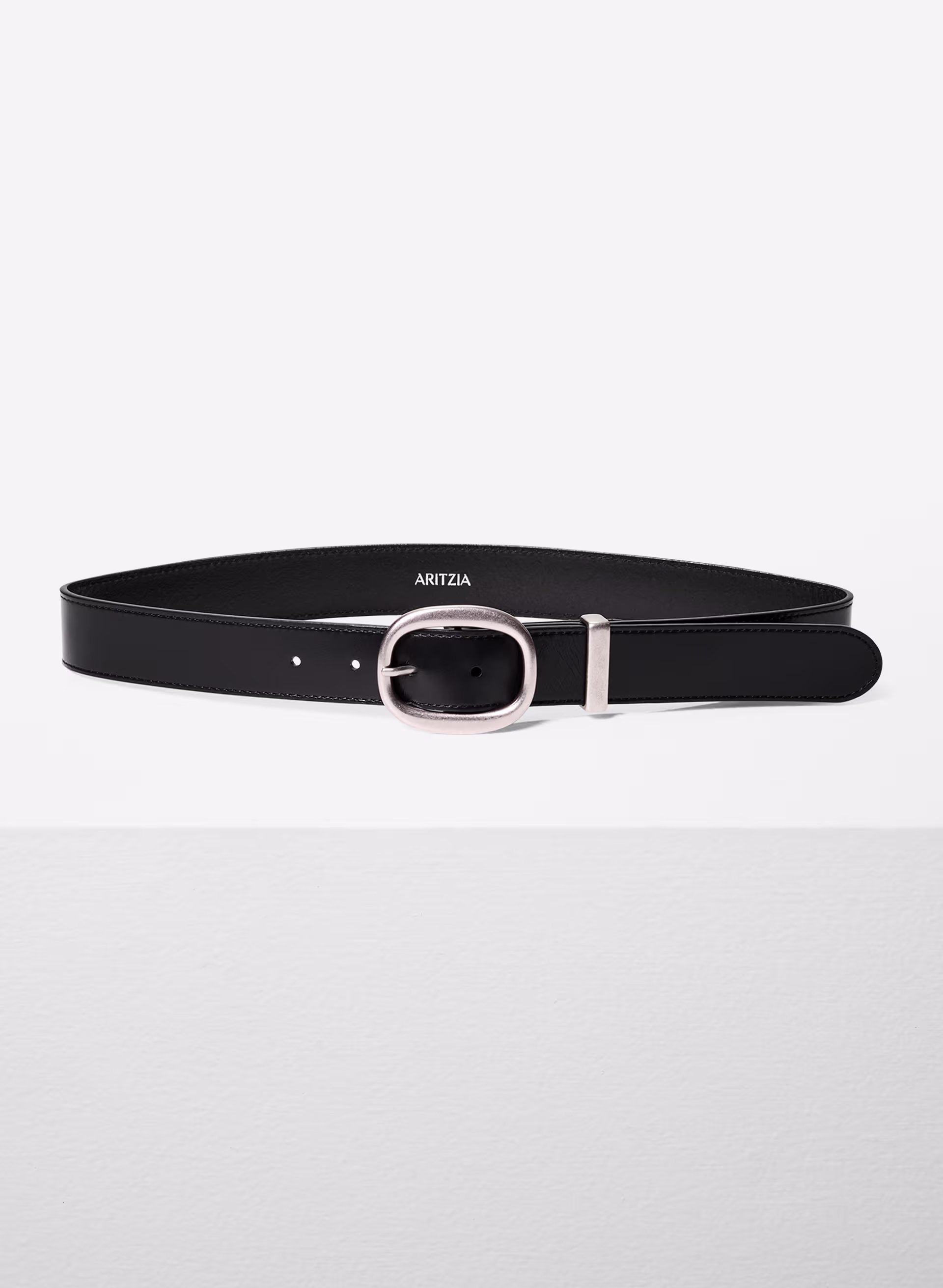 Lifetime Solid Brass Leather Wide Belt