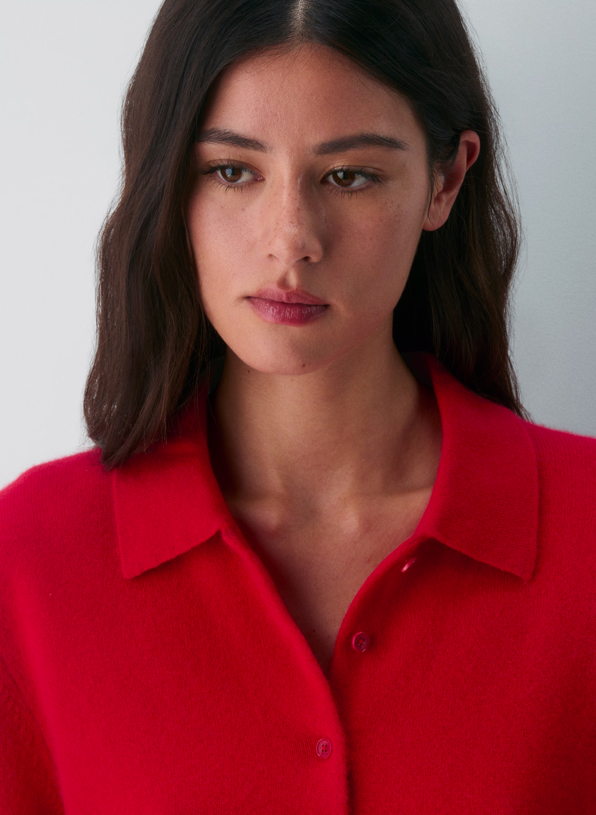 Bare Cashmere Polo Longsleeve