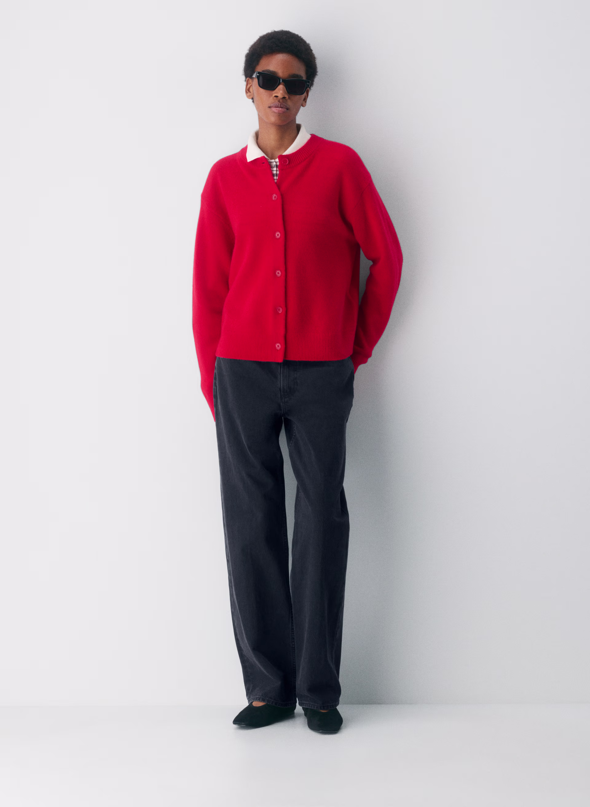 Essential Cashmere Relaxed Crew Cardigan