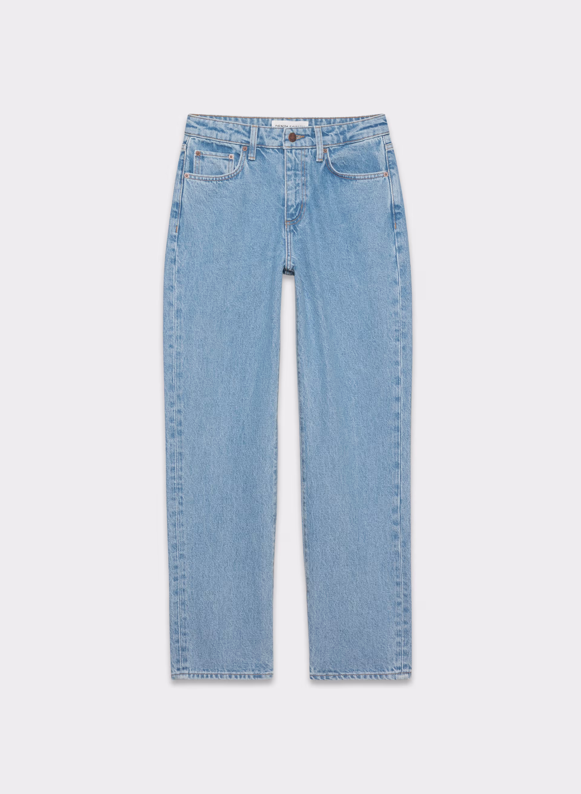 Denim Forum Sadie Relaxed Mid-rise Straight Jean