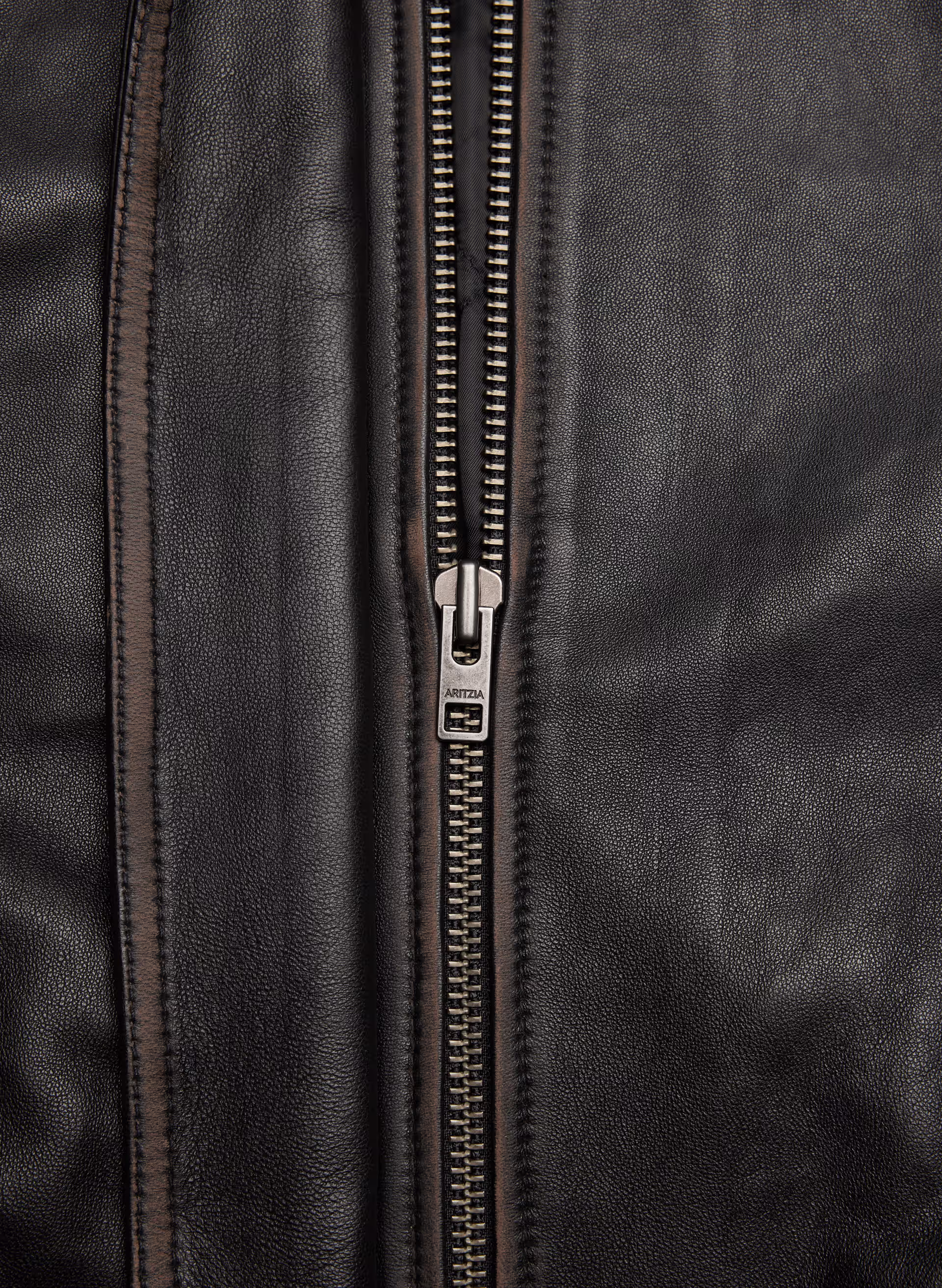 Calle Leather Aviator Jacket