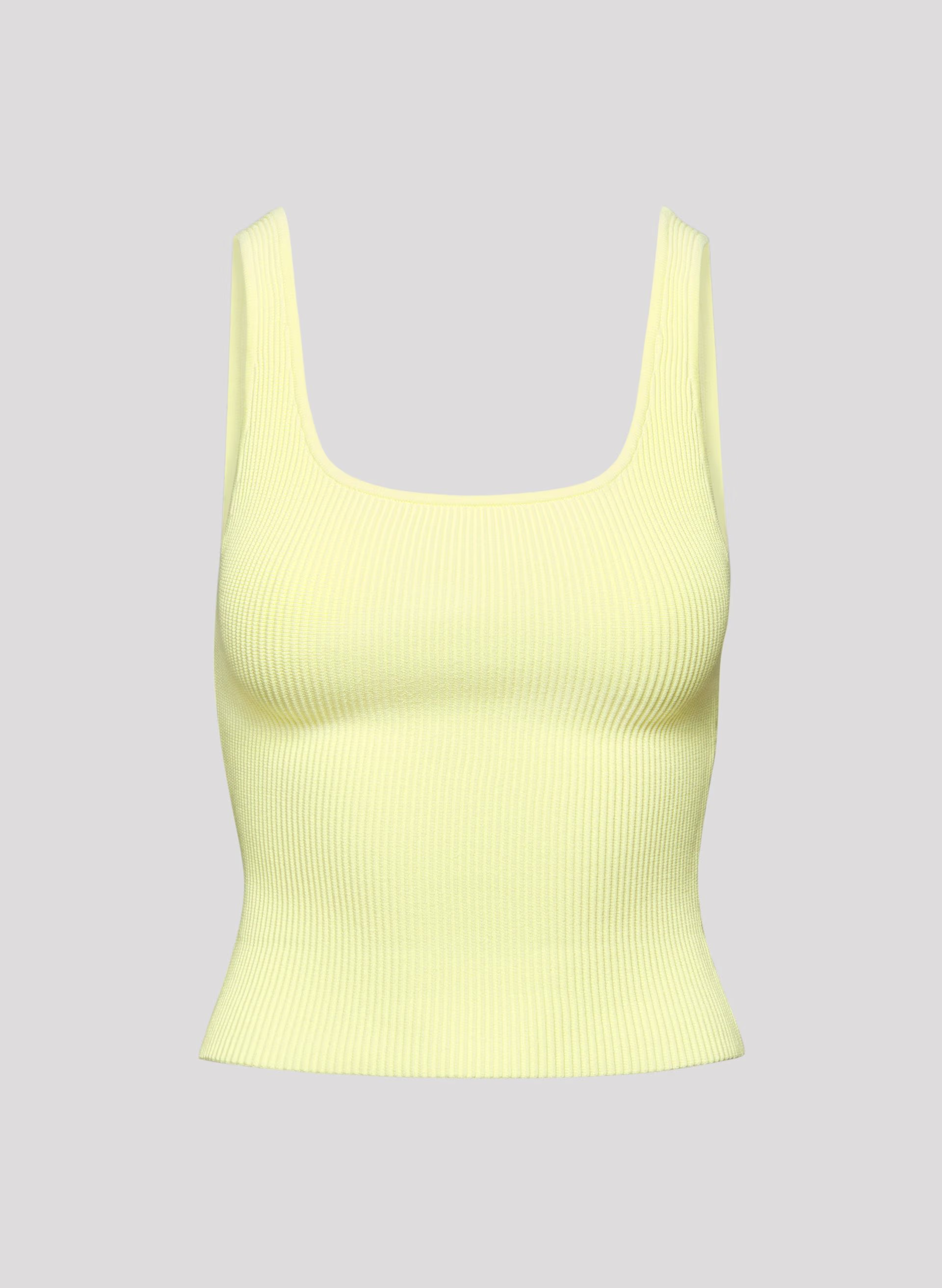 Sculpt Knit Squareneck Tank
