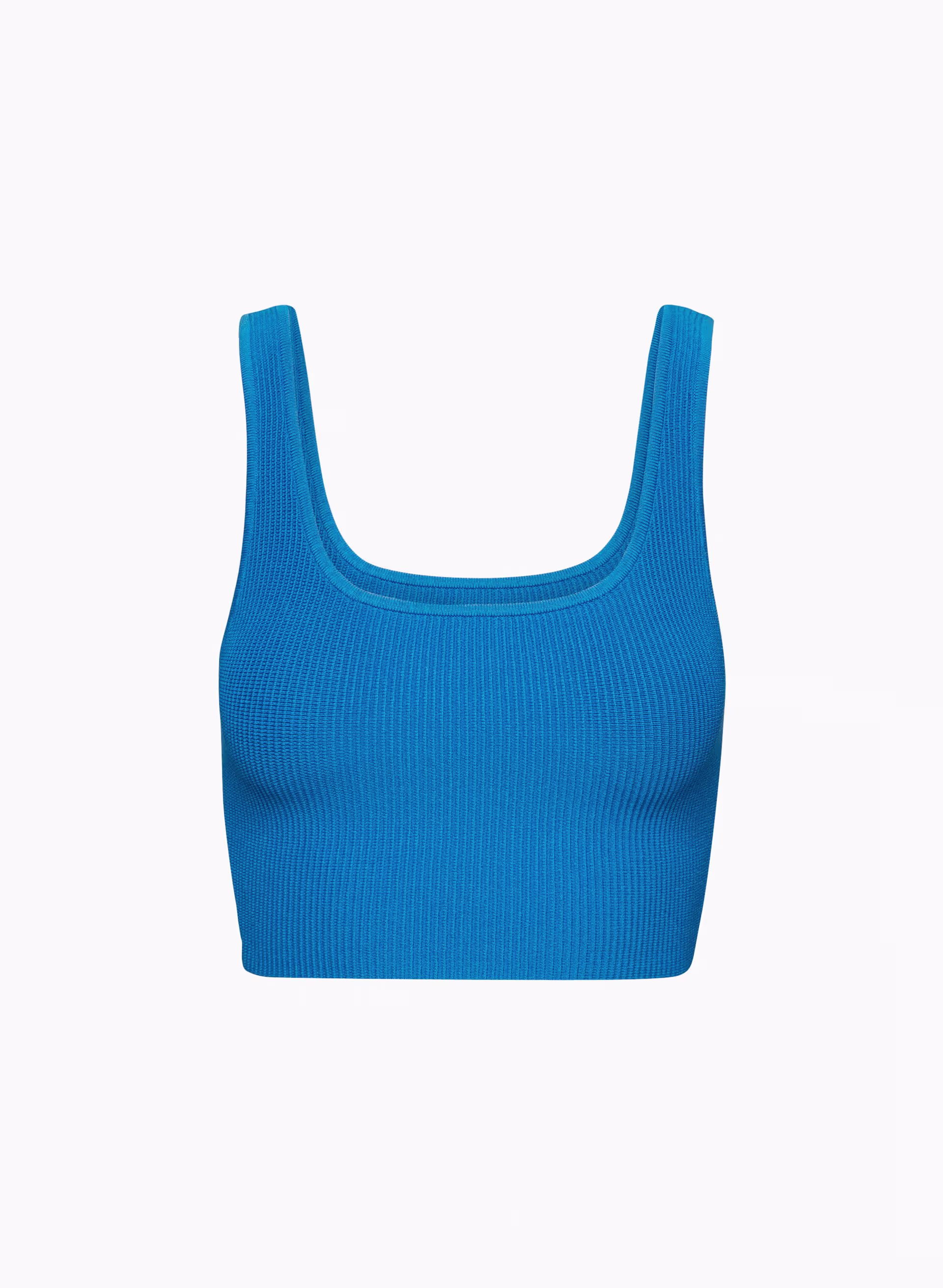 Sculpt Knit Squareneck Cropped Tank