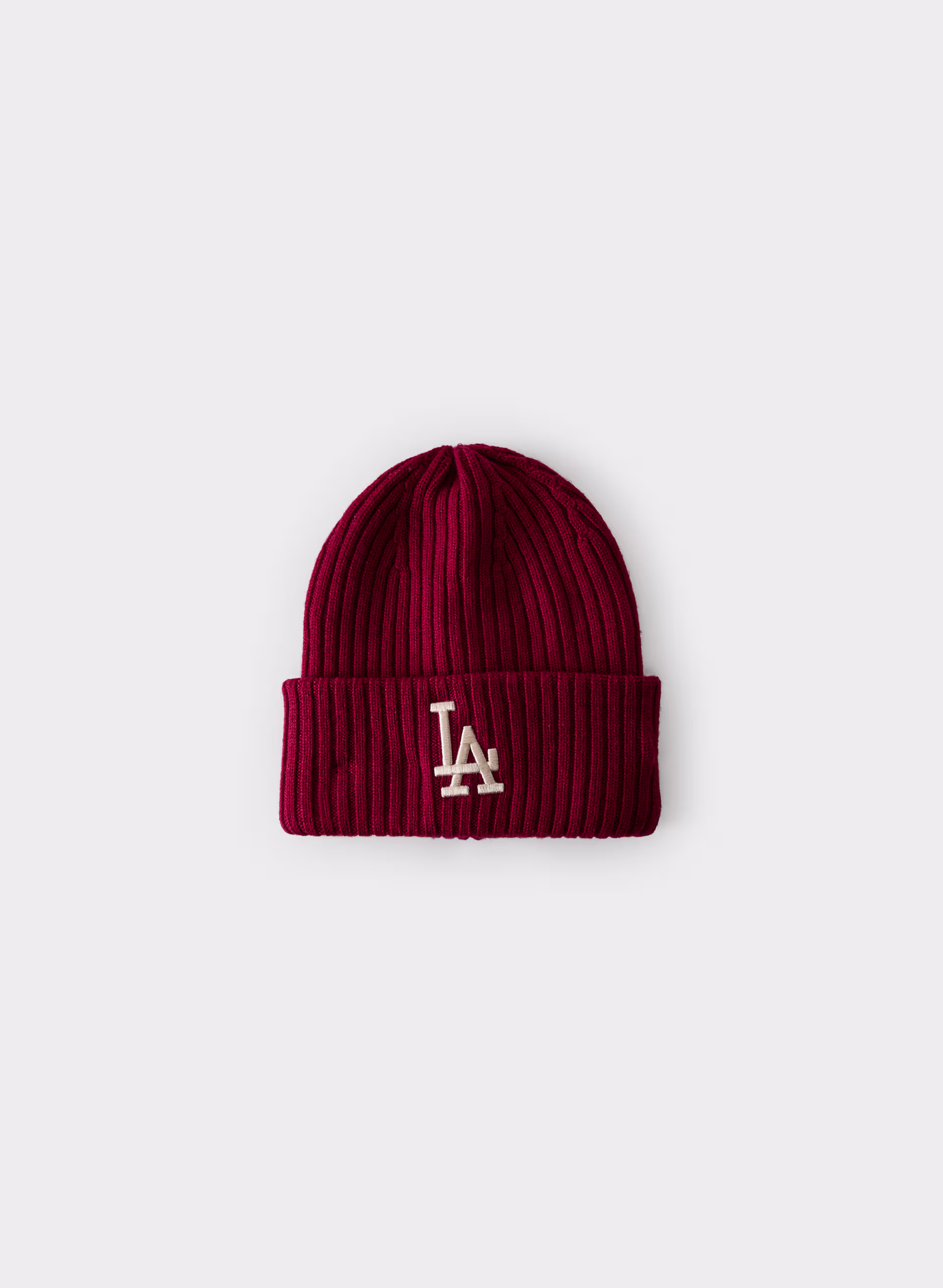 New Era La Dodgers Ribbed Merino Wool Cuff Beanie