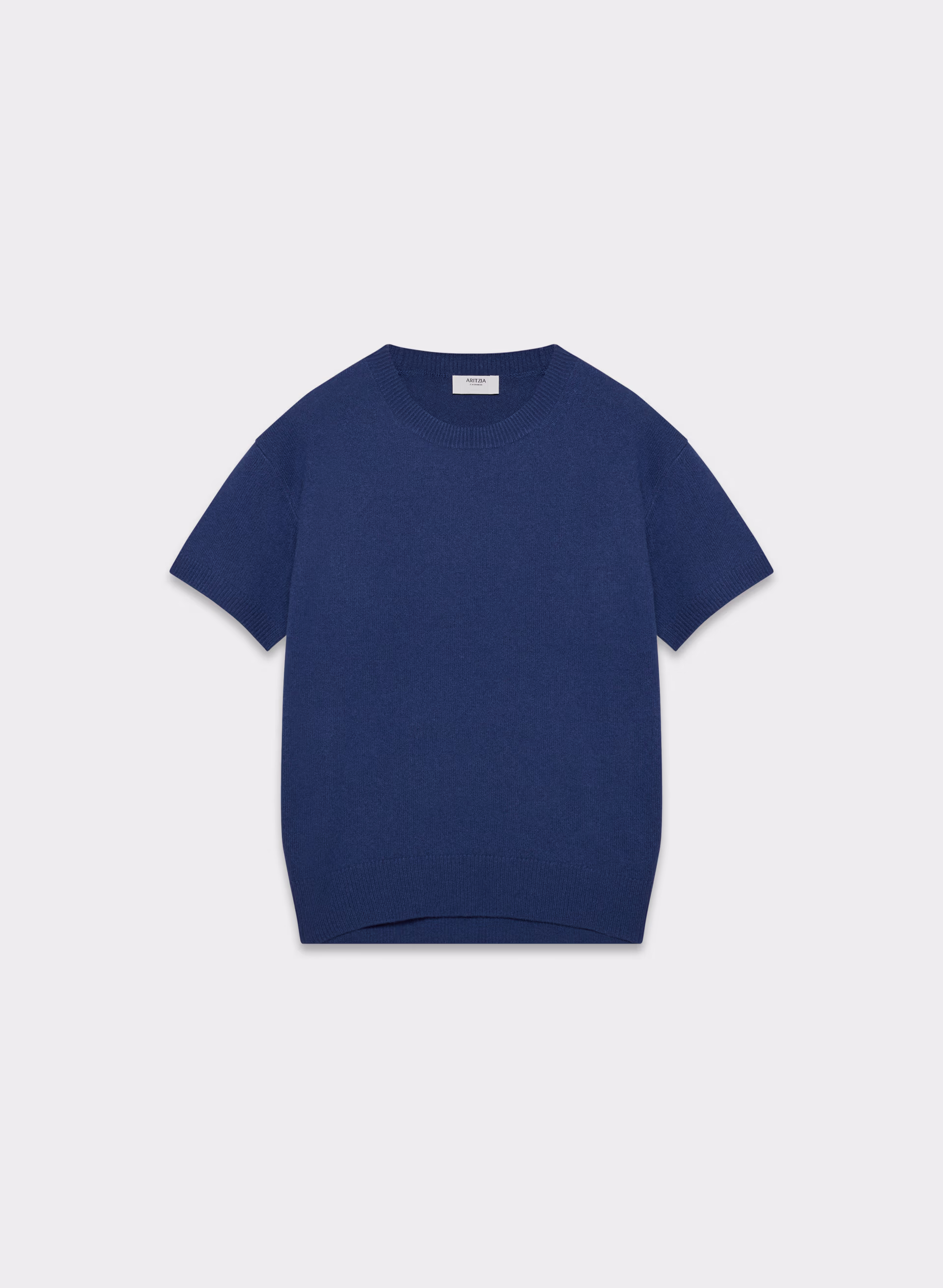 Feather Cashmere Relaxed Shortsleeve Sweater