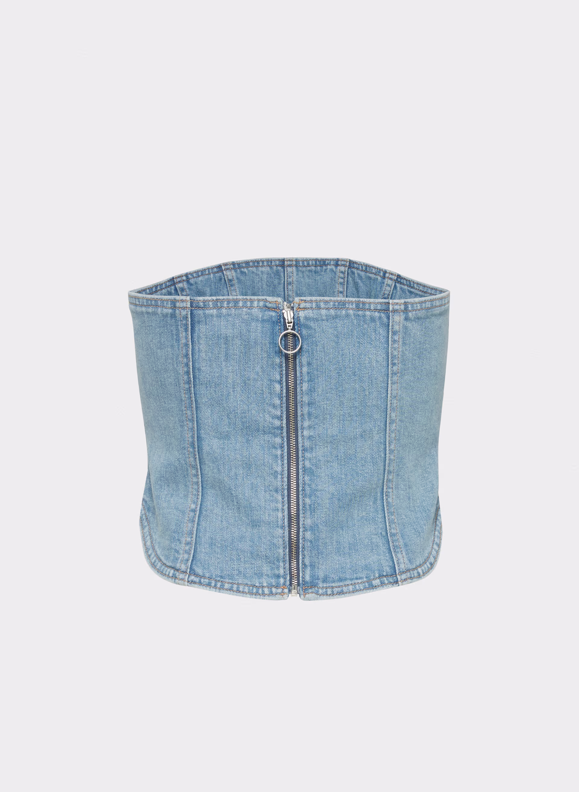 The '90s Debbie Denim Bustier