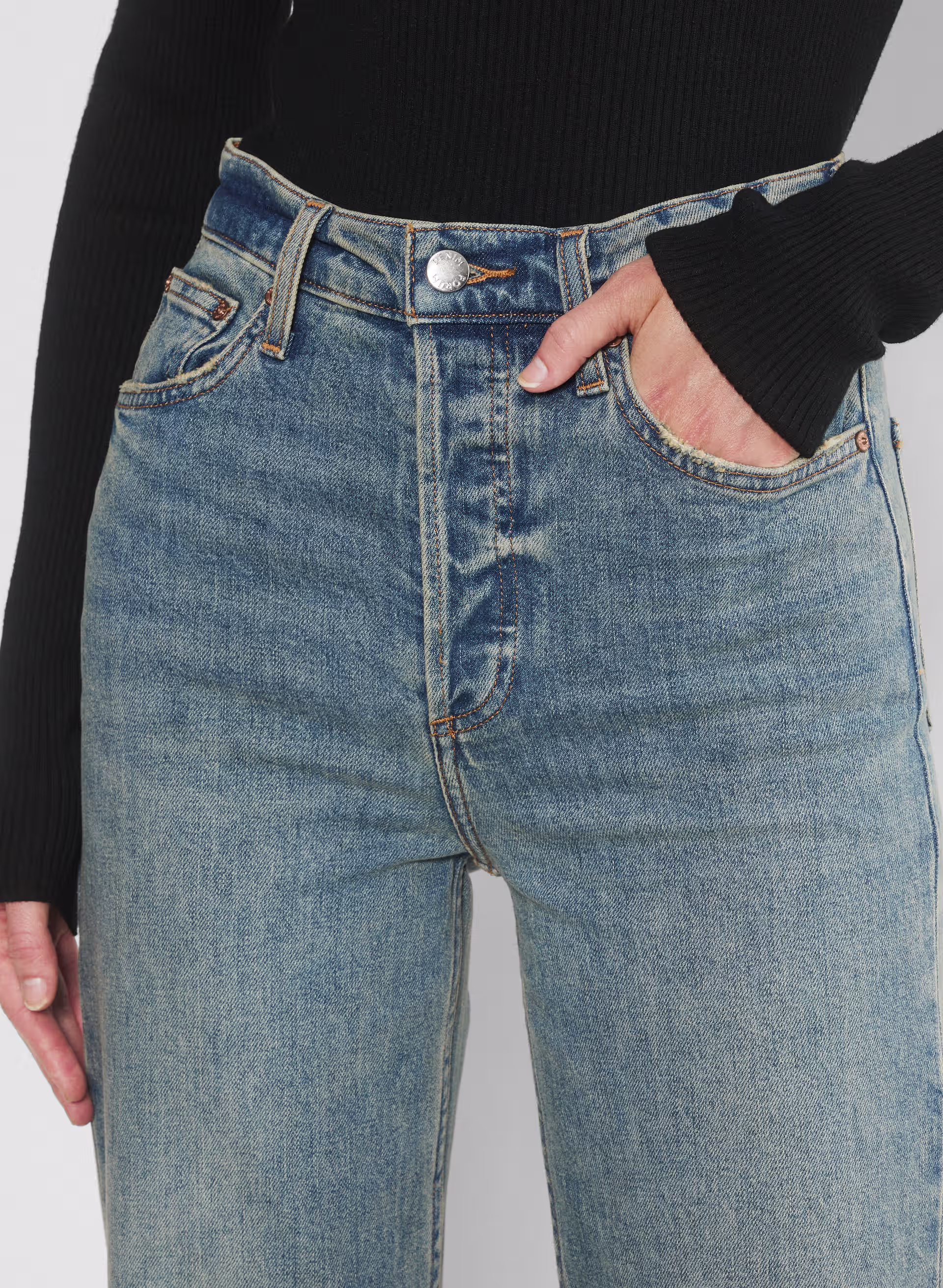 Denim Forum The Arlo Hi-rise Straight Jean