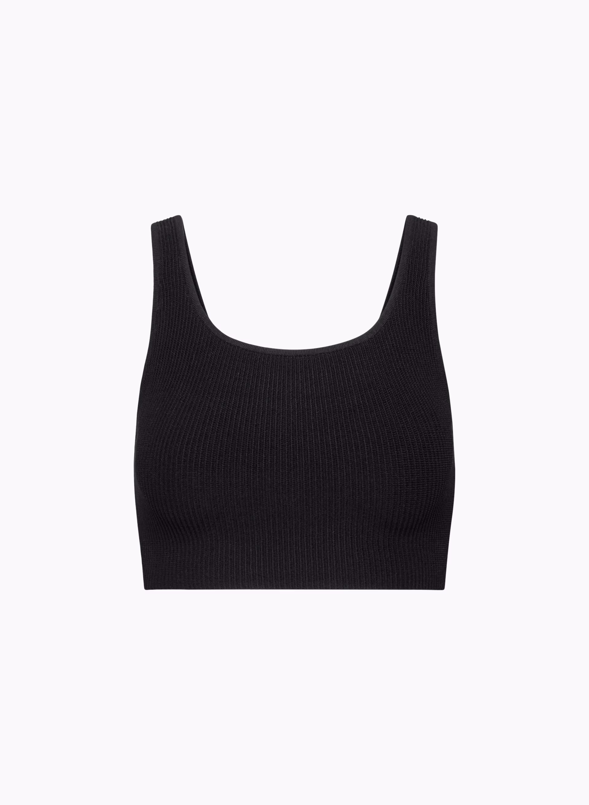 Sculpt Knit Squareneck Cropped Tank