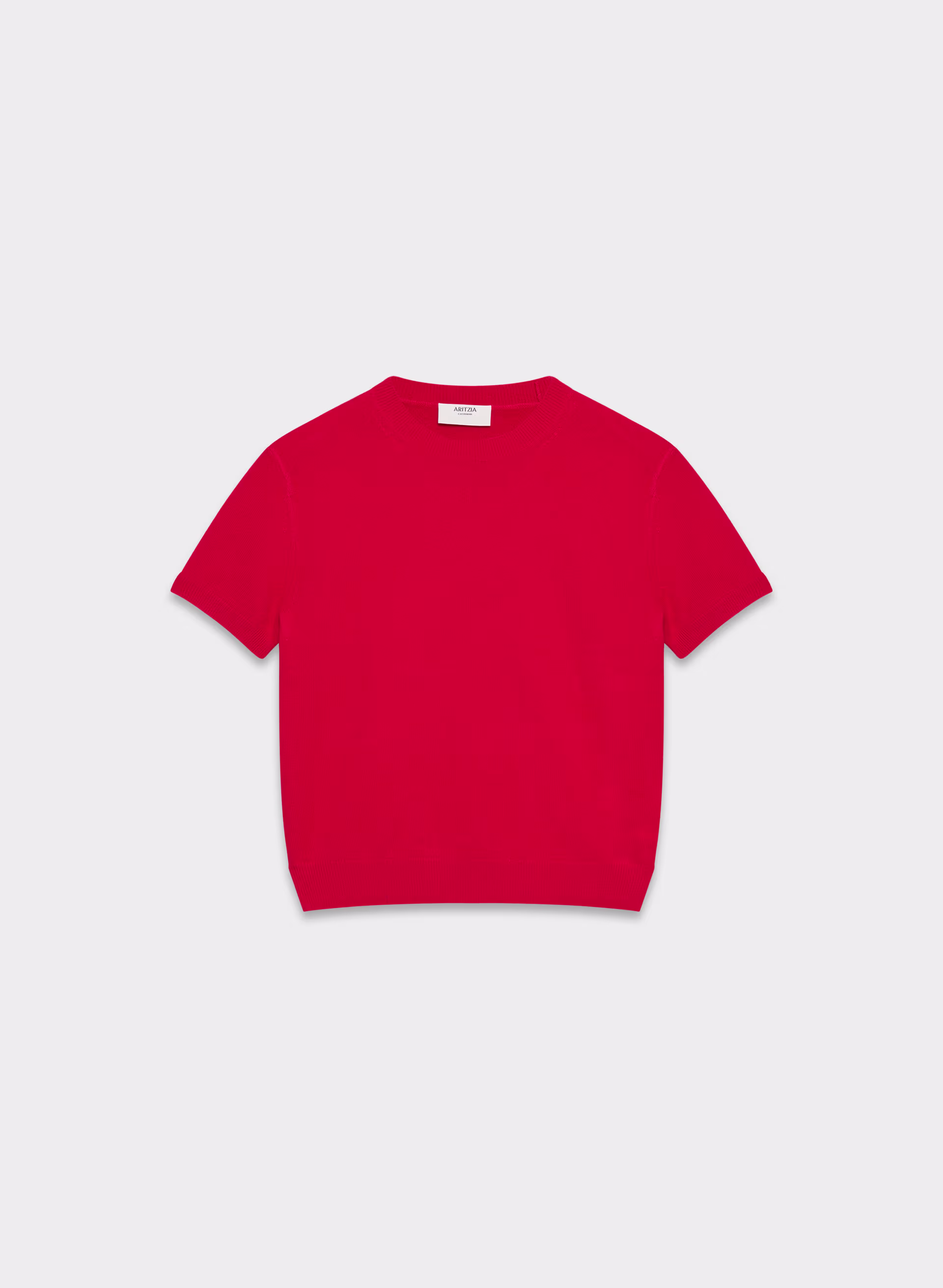 Bare Cashmere Shortsleeve Crew Sweater