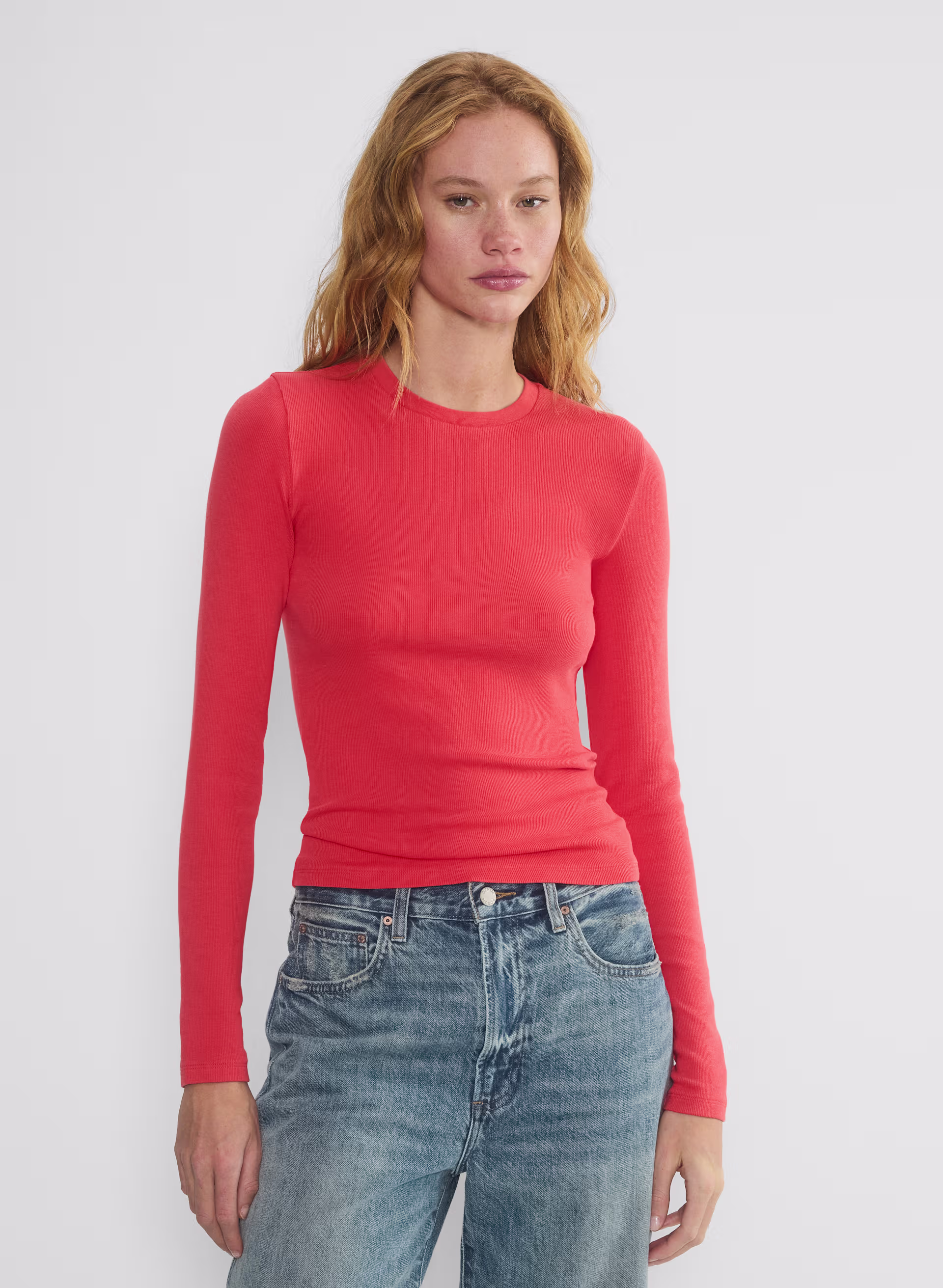 HomeStretch™ Rib Crew Longsleeve