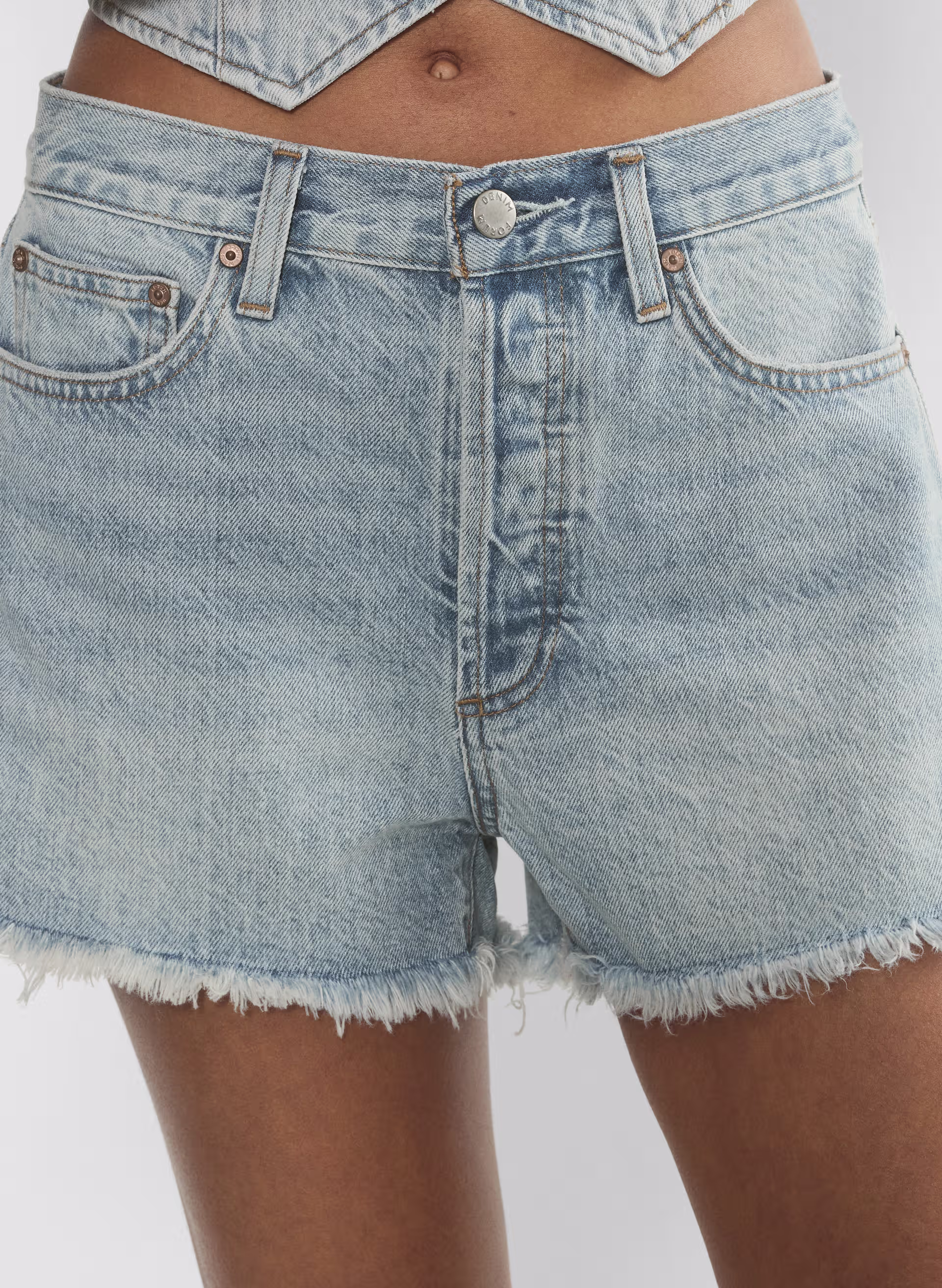 Denim Forum The Ex-boyfriend Hi-rise Denim Short