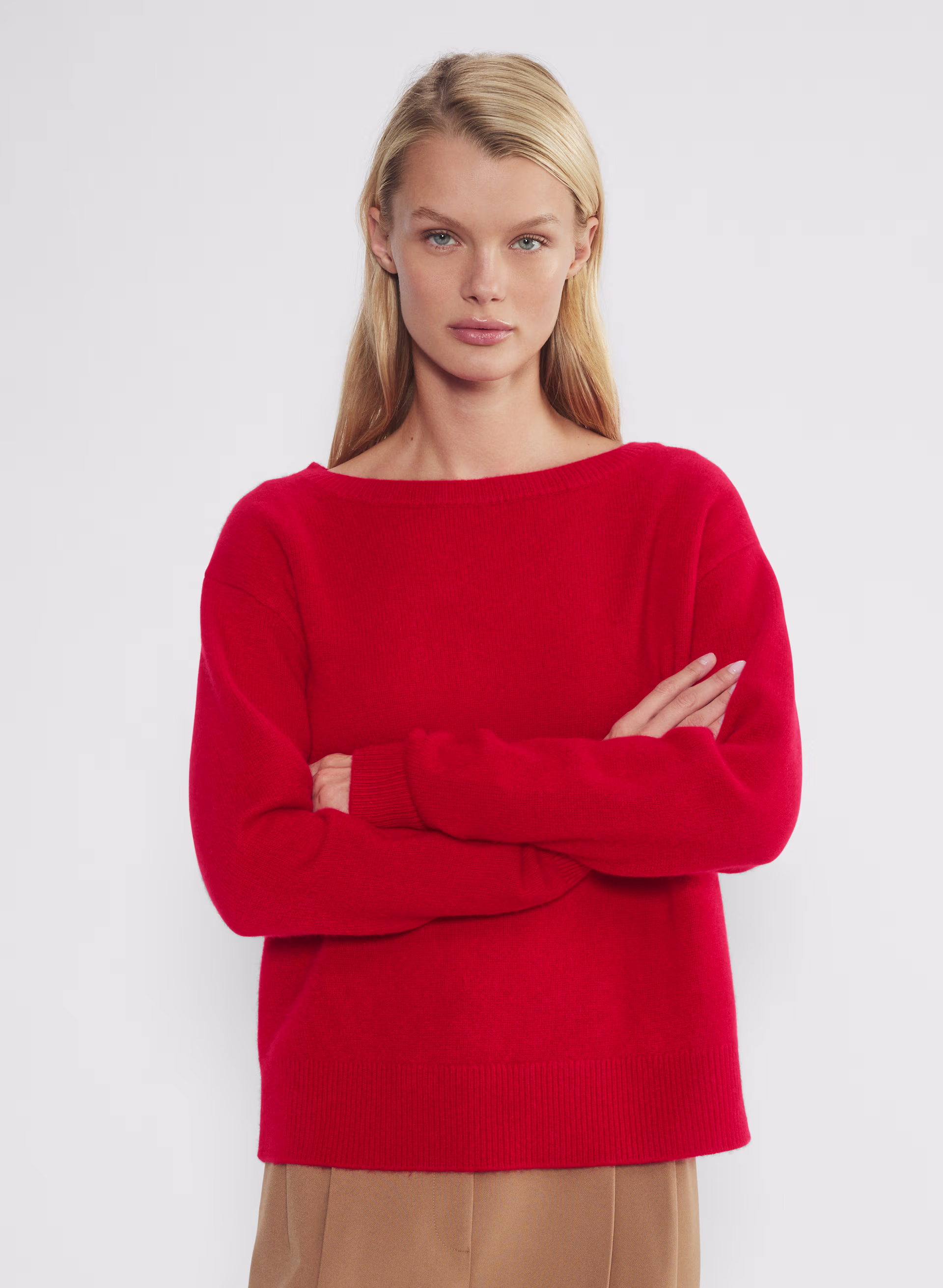 Essential Cashmere Relaxed Boatneck Sweater