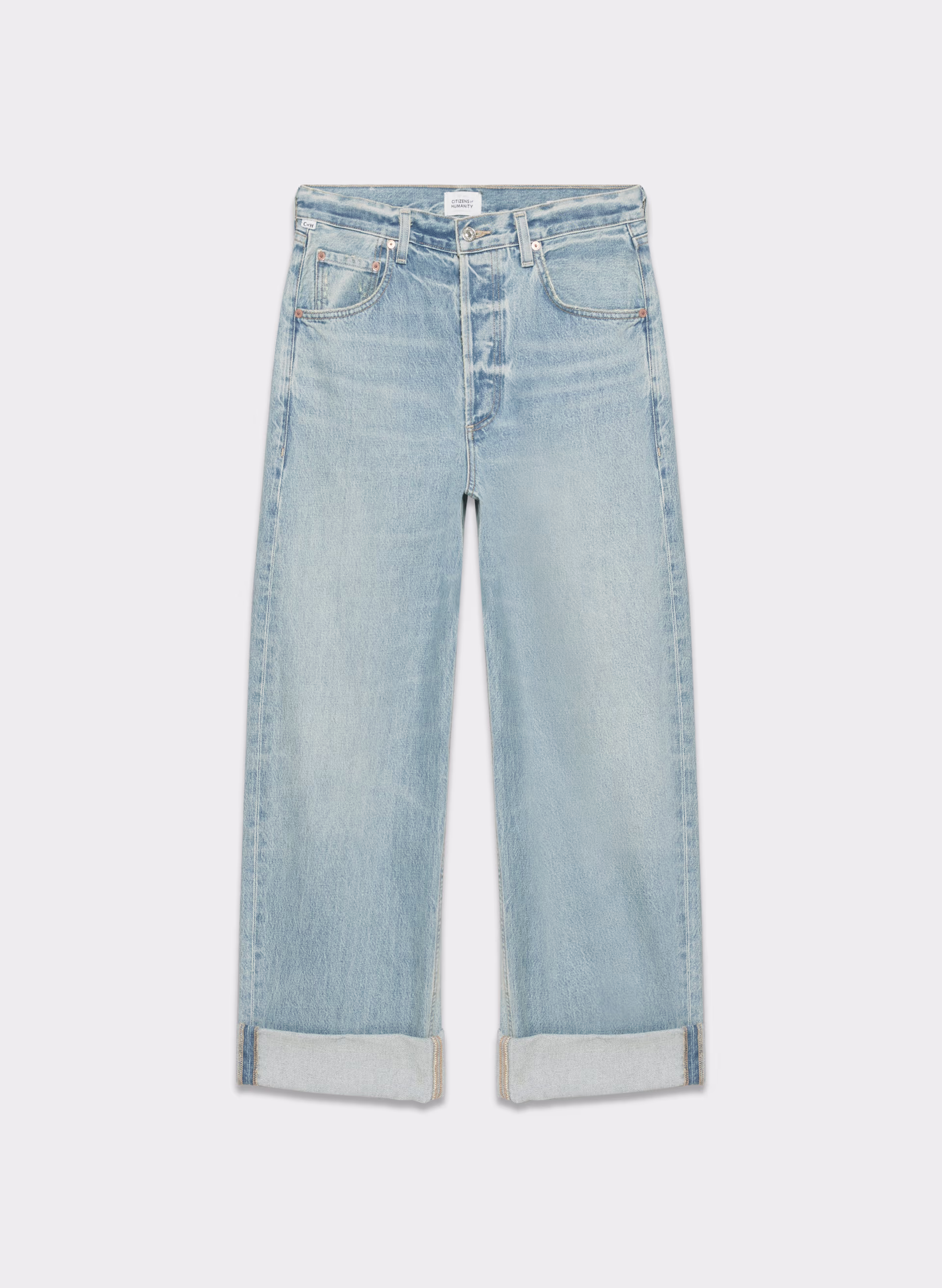 Ayla Baggy Cuffed Jean