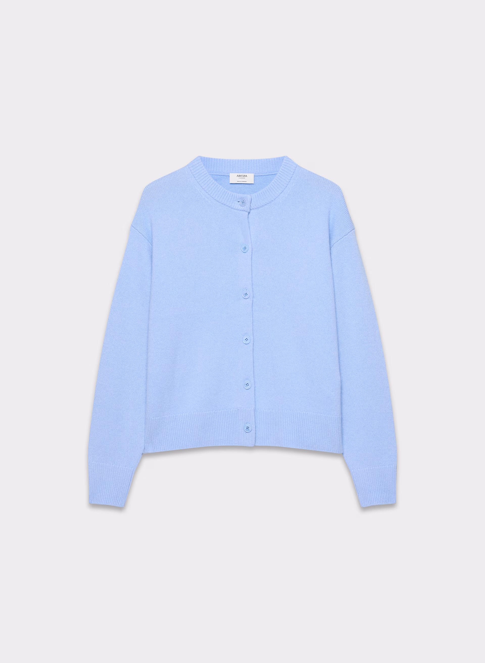Essential Cashmere Relaxed Crew Cardigan