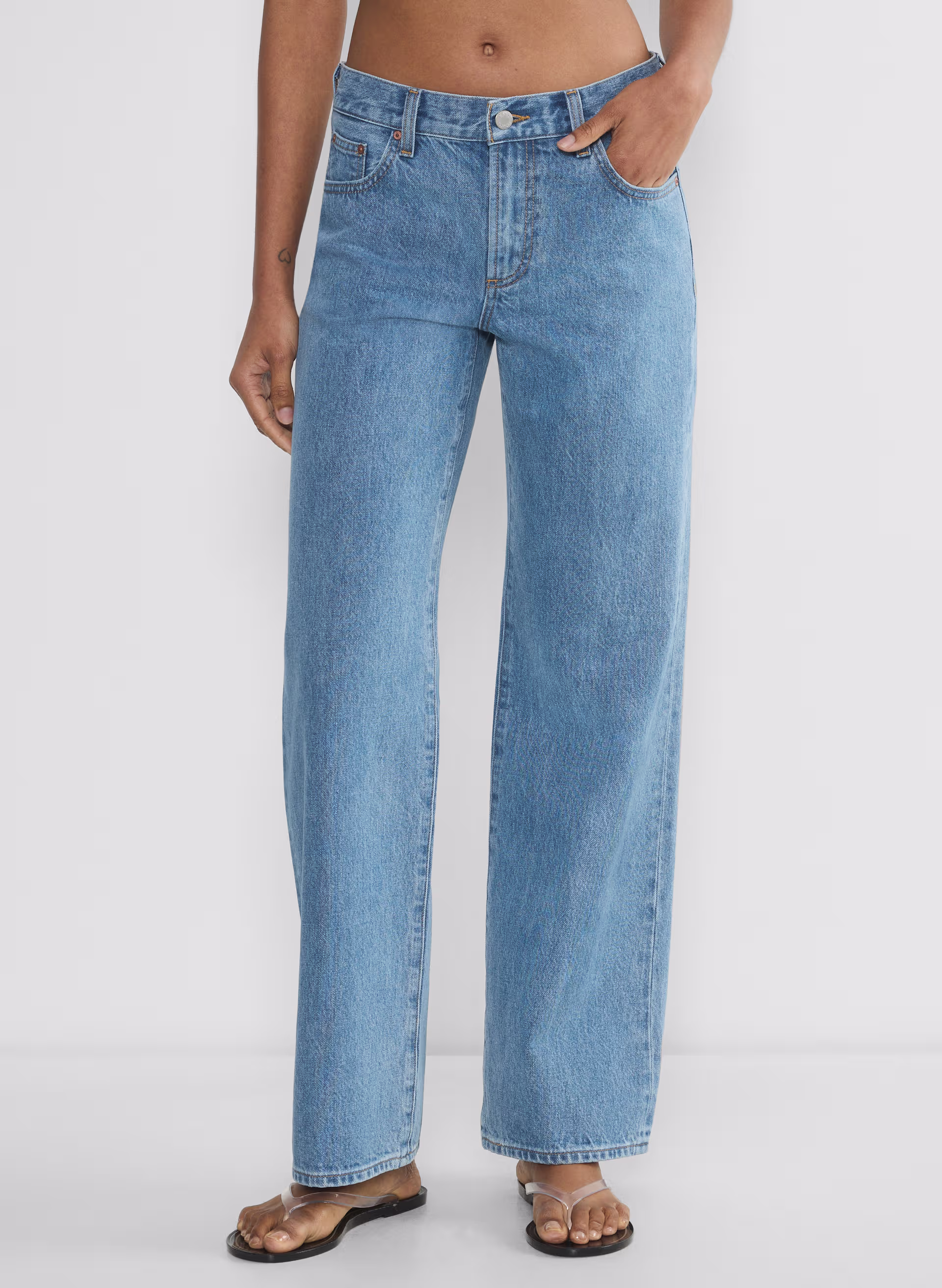 The Farrah Lo-rise Wide Jean