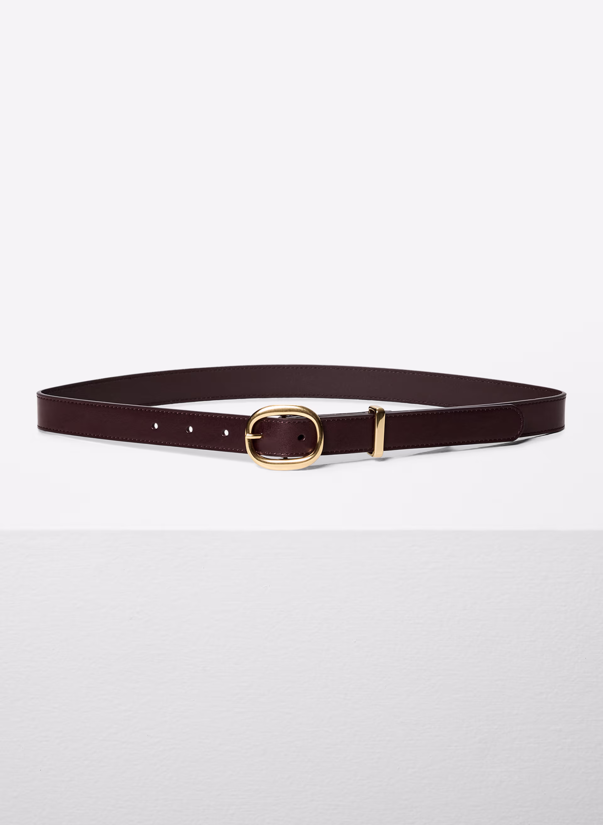 Lifetime Solid Brass Leather Belt