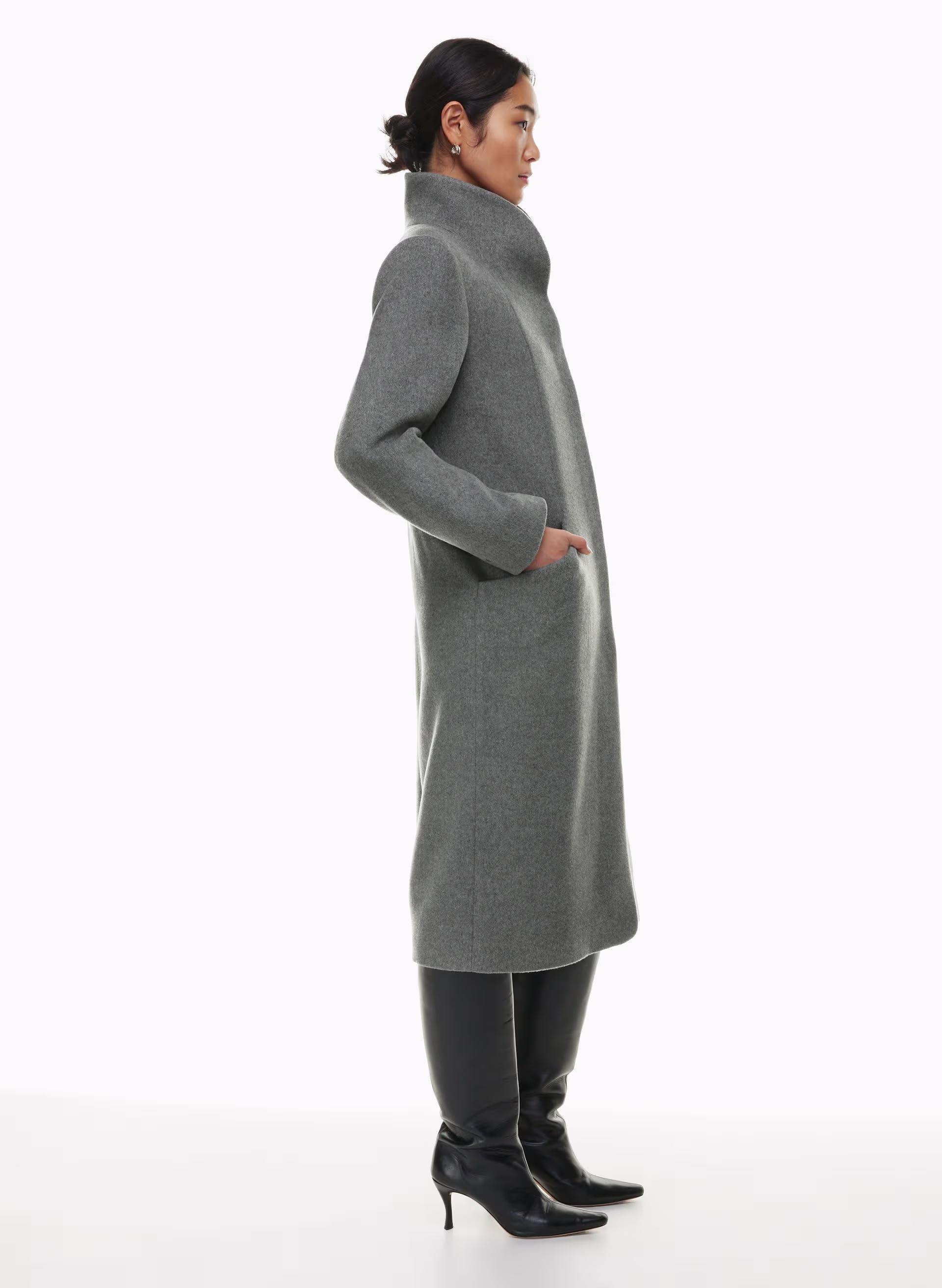 The Cocoon Long Coat - Wool Cashmere