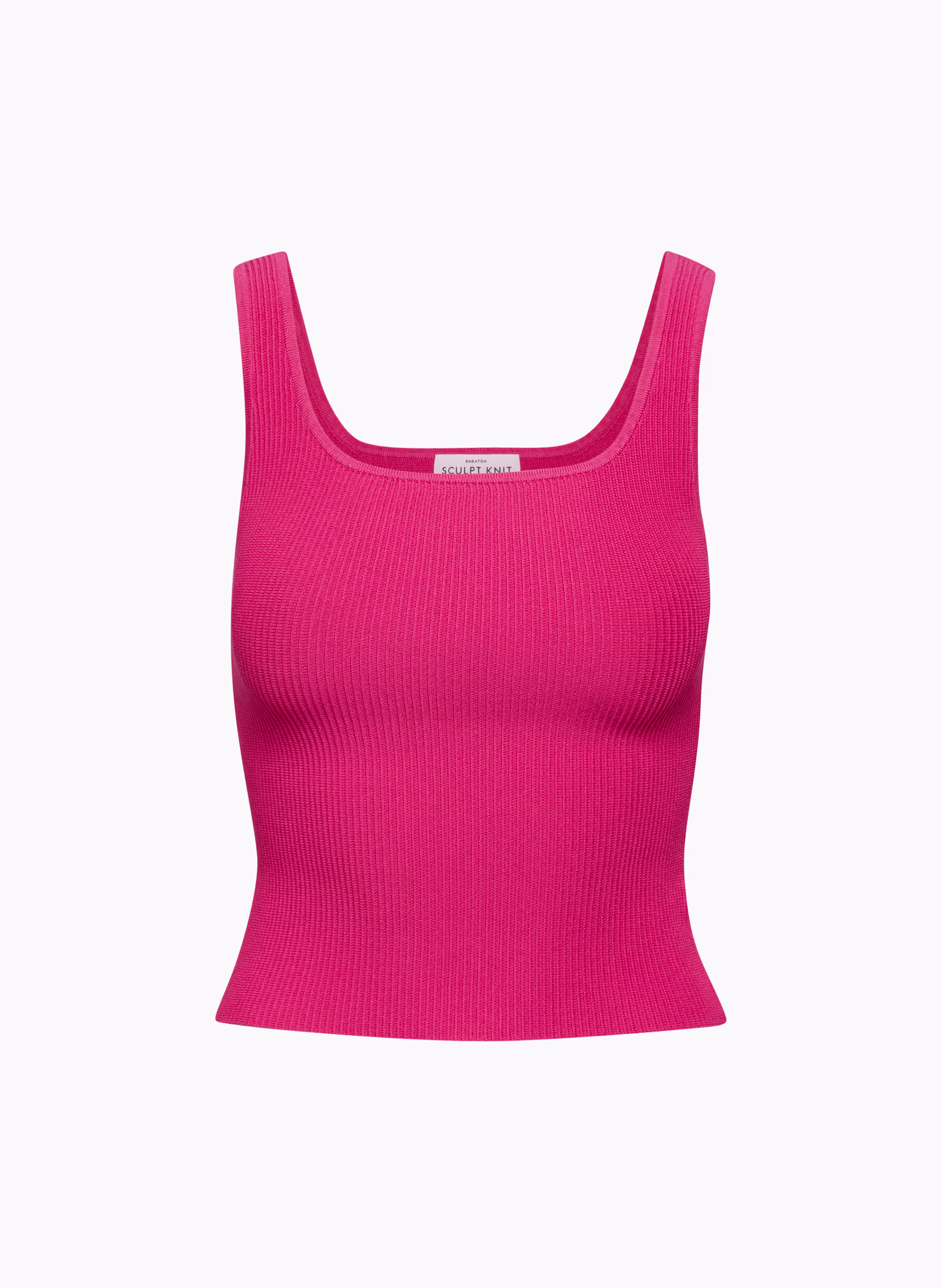 Sculpt Knit Squareneck Tank