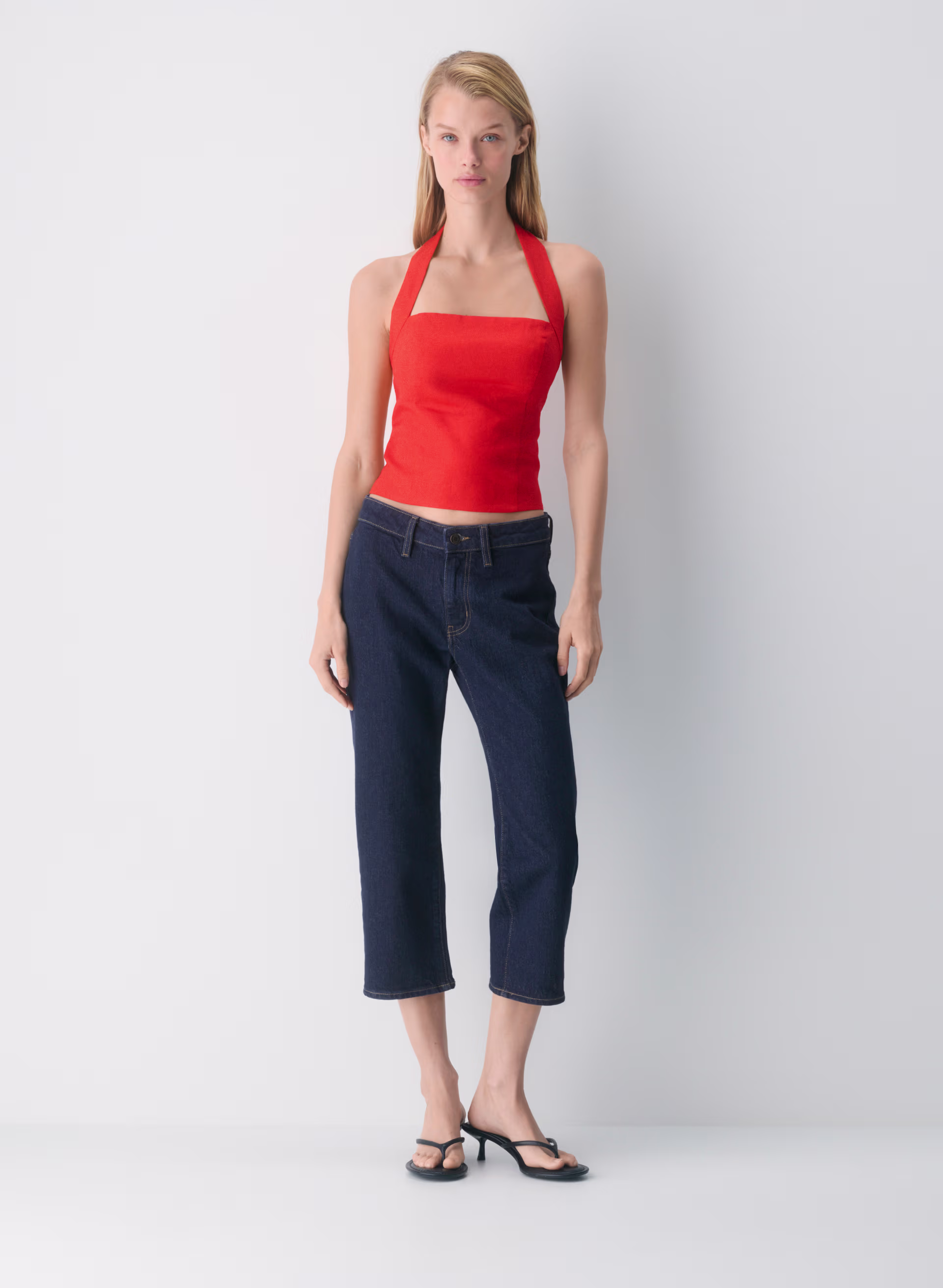 Whisper Linen Halter Top