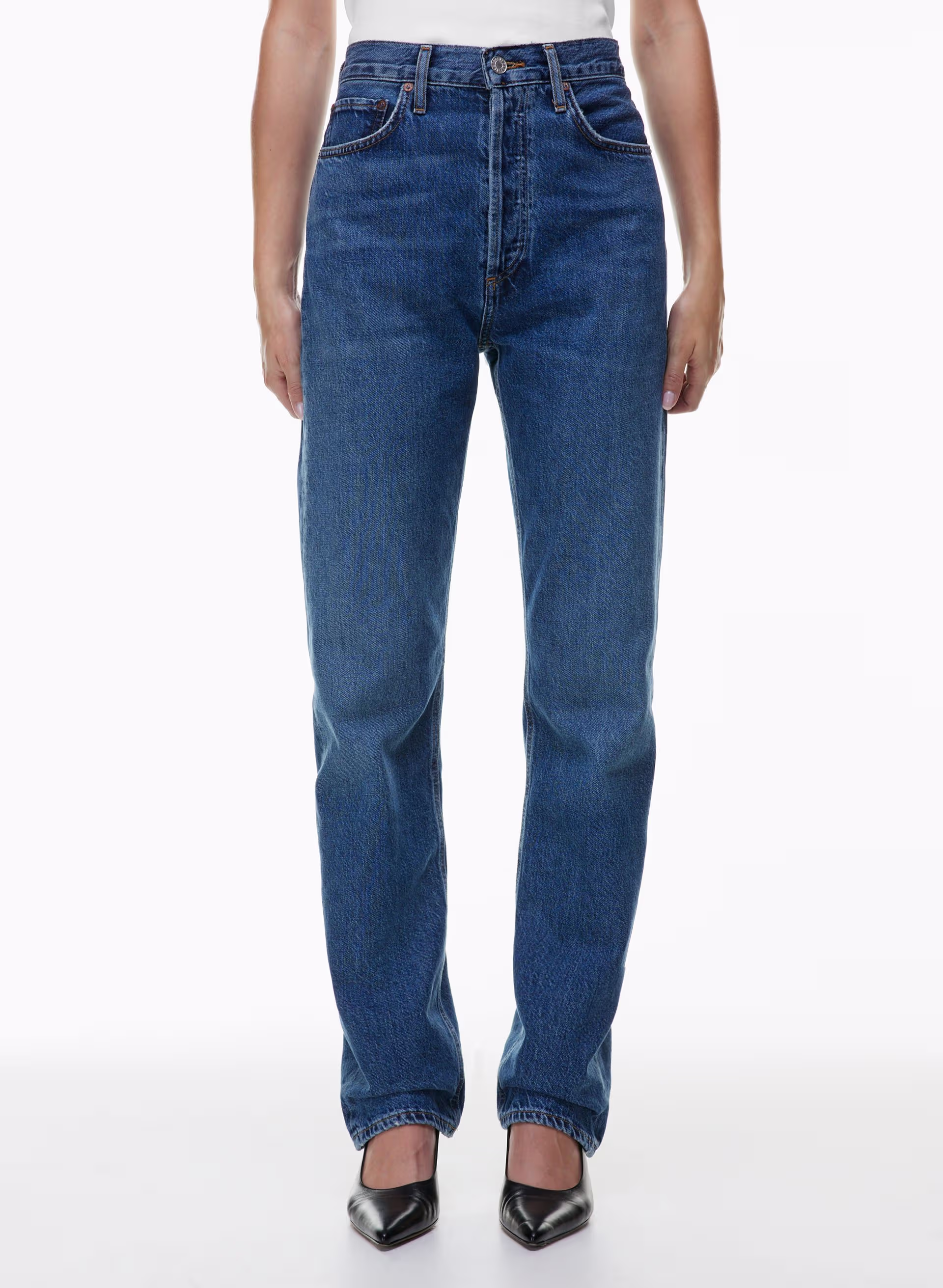 90s Pinch Waist Long Jean