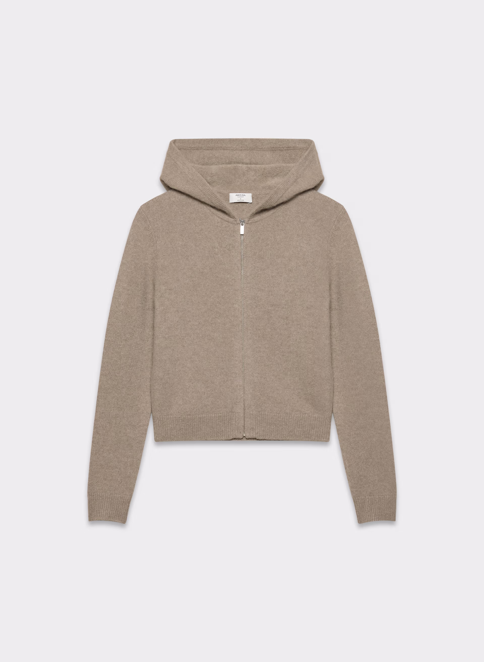 Essential Cashmere Hooded Zip-up