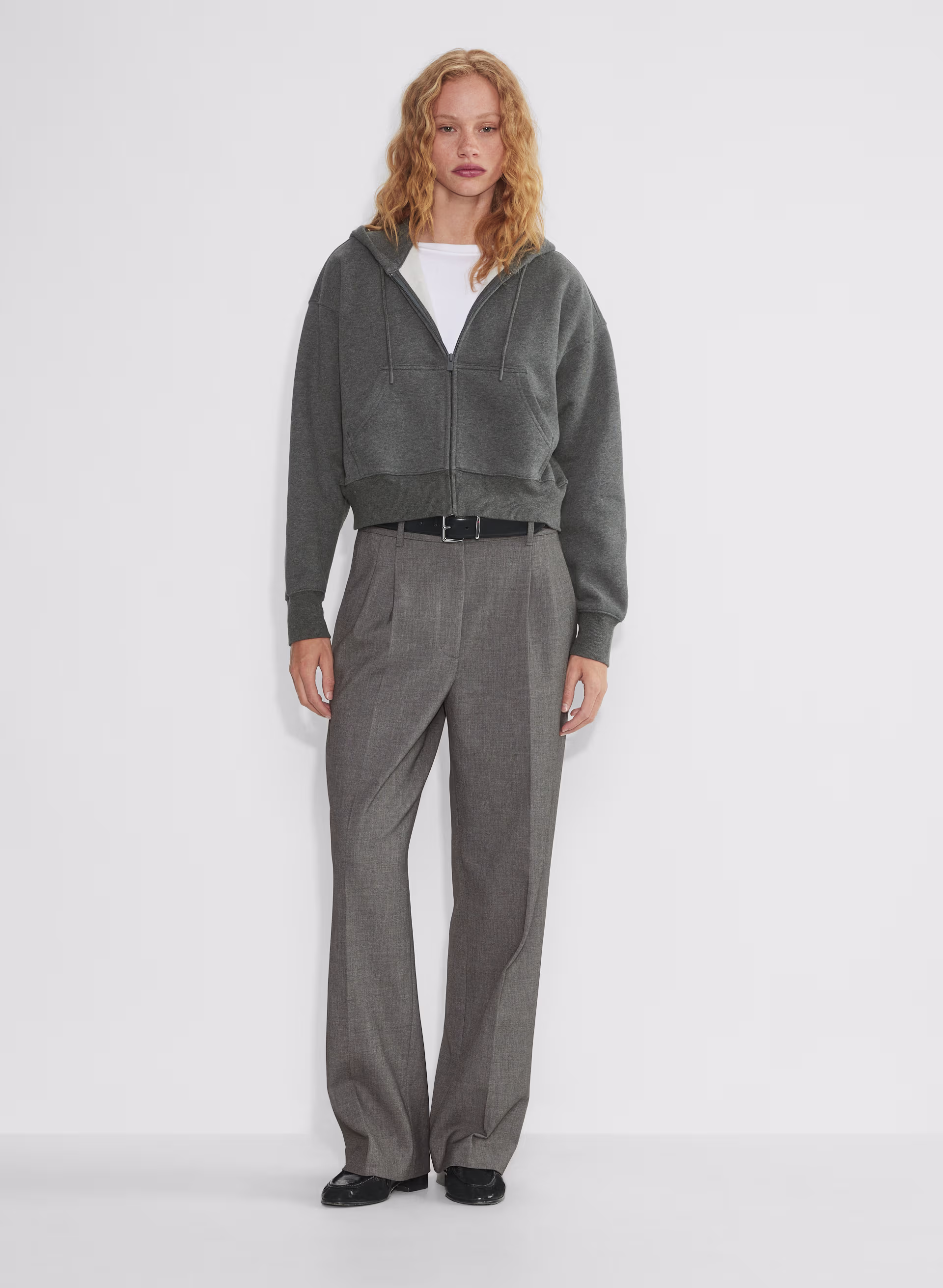 Cozy Sweatfleece Boyfriend Boxy Zip Hoodie