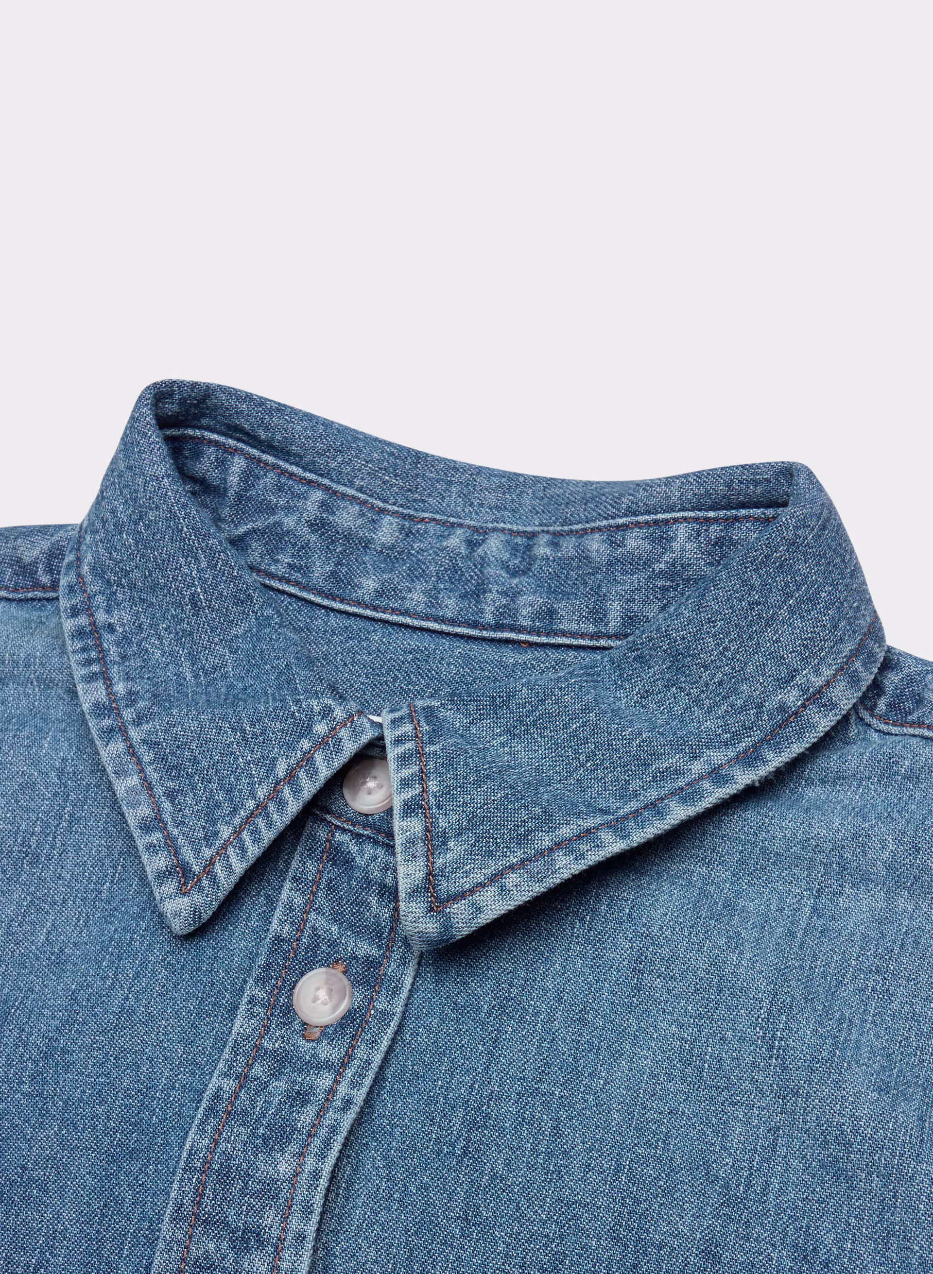 Denim Forum The ’80s Comfy Waist Denim Shirt