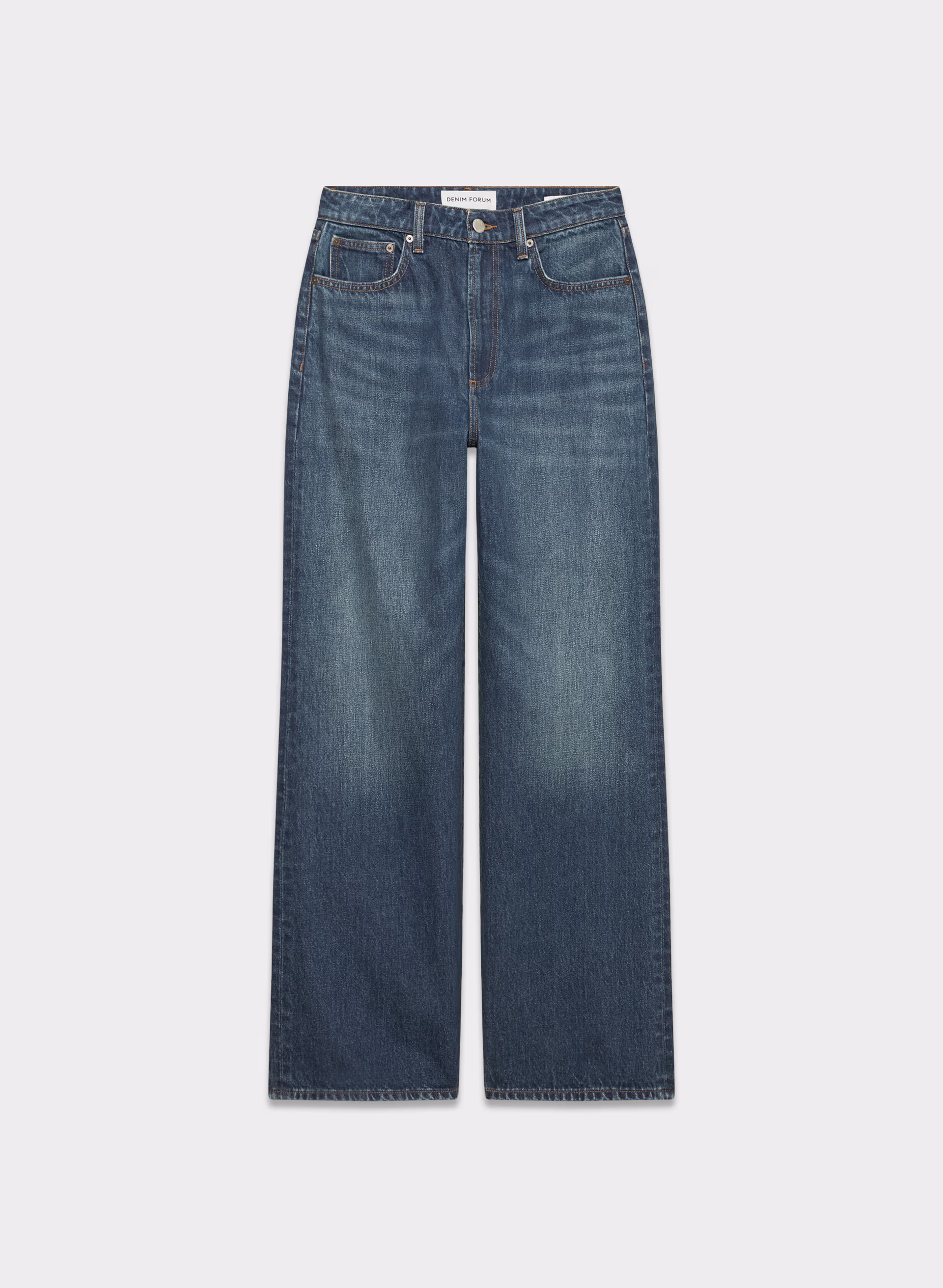 Denim Forum The Farrah Curve-fit Hi-rise Wide Jean