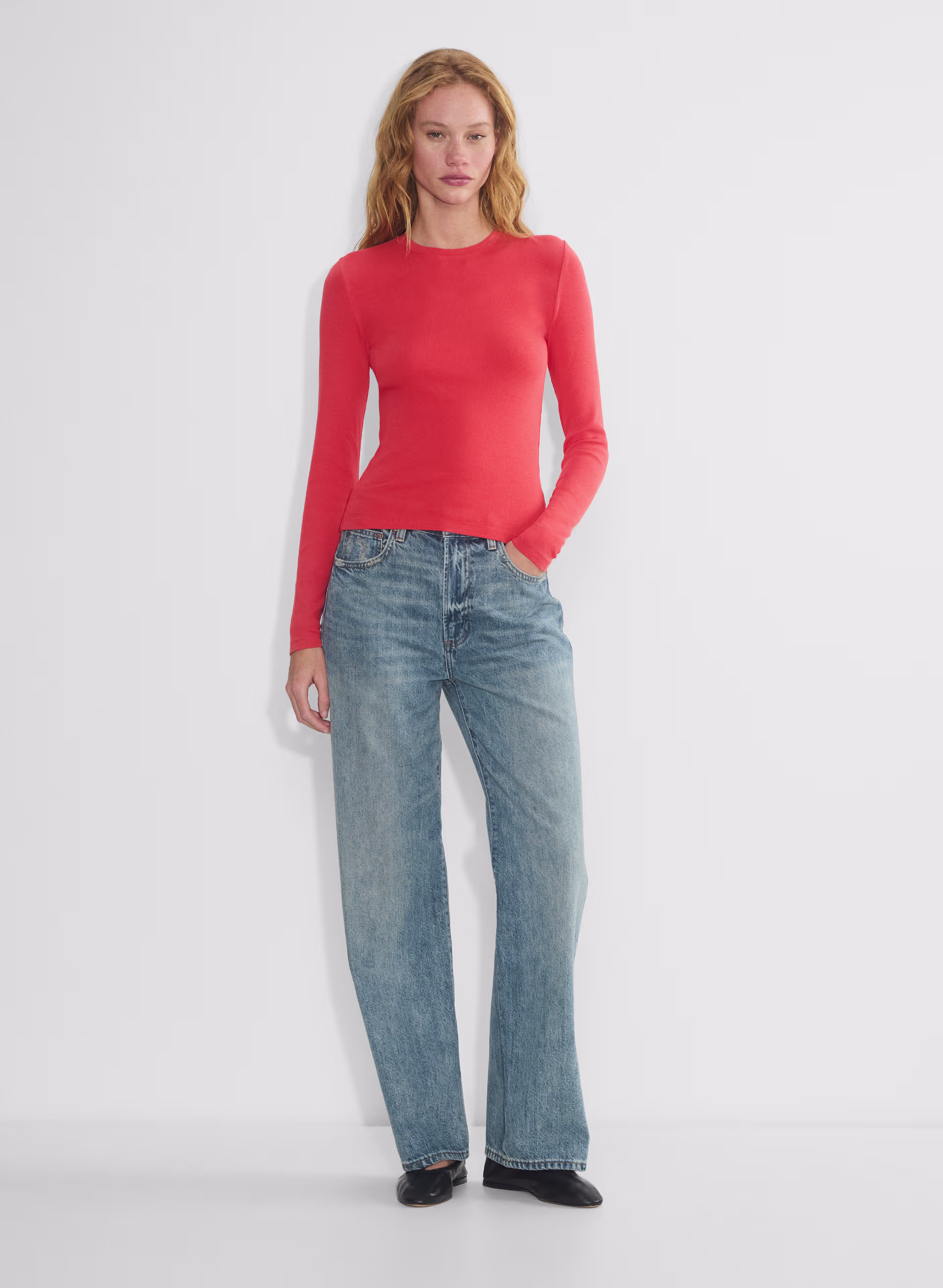 HomeStretch™ Rib Crew Longsleeve