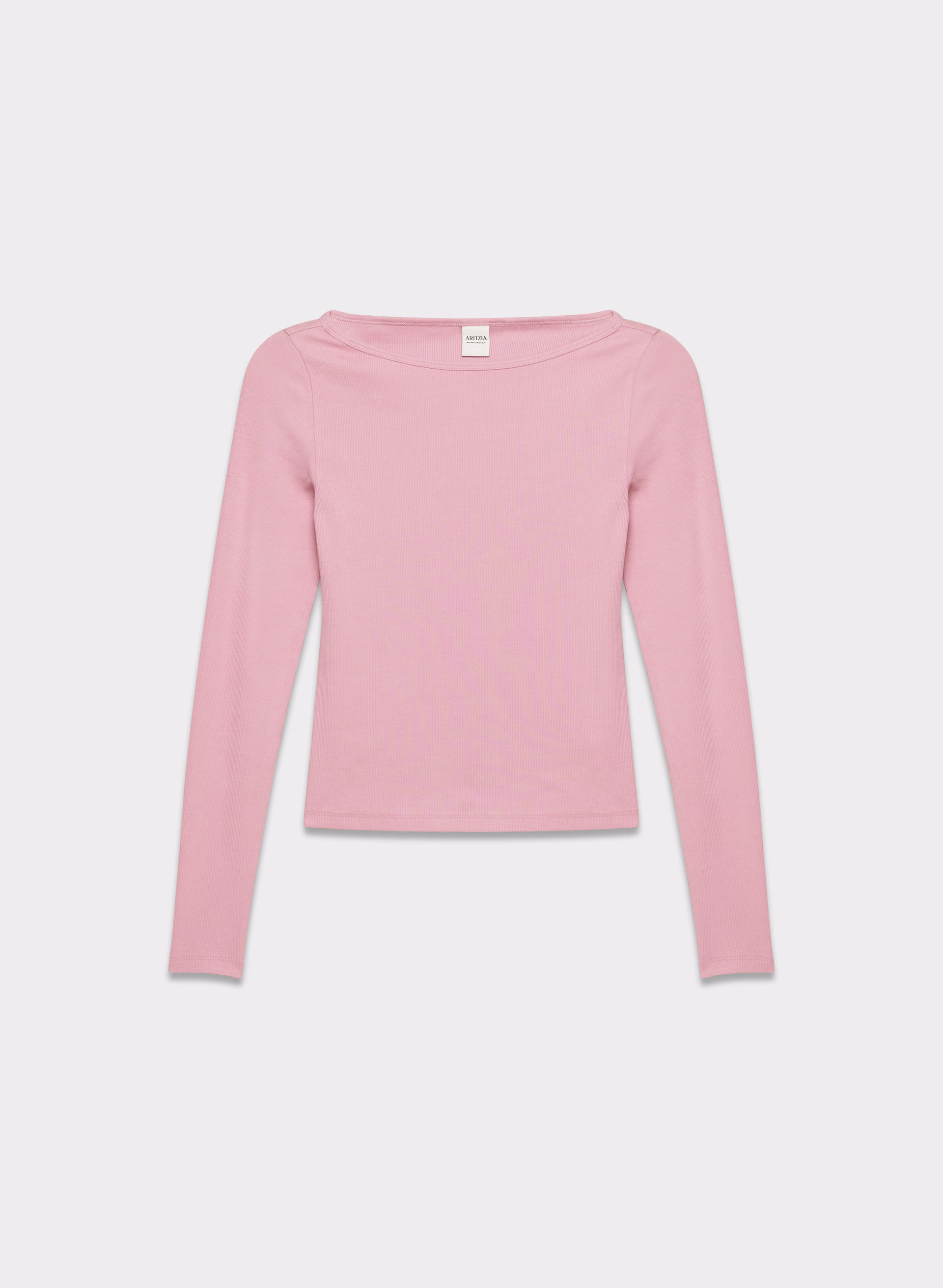 HomeStretch™ Rib Boatneck Longsleeve