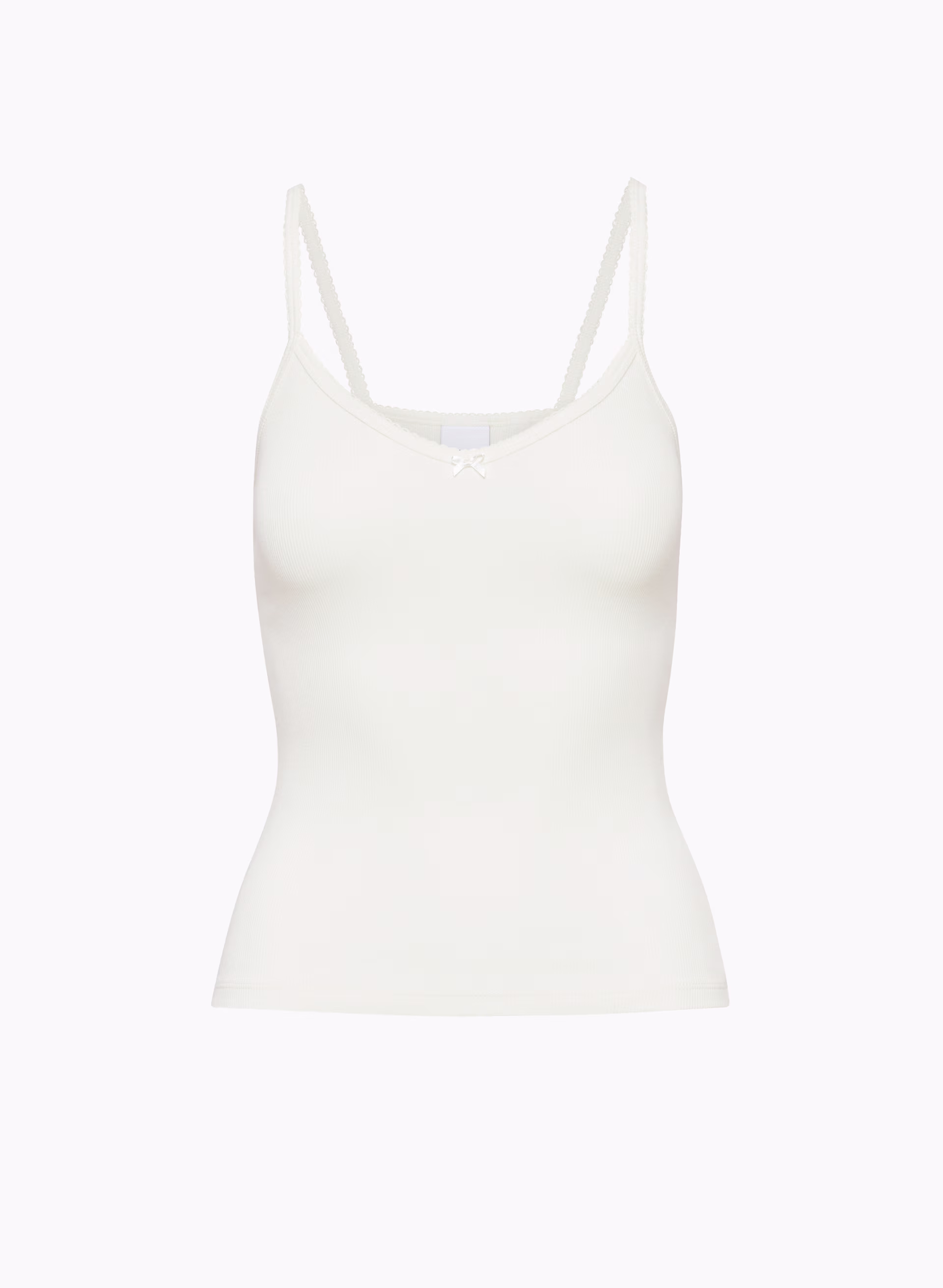 HomeStretch™ Rib Lace V-Neck Cami Tank