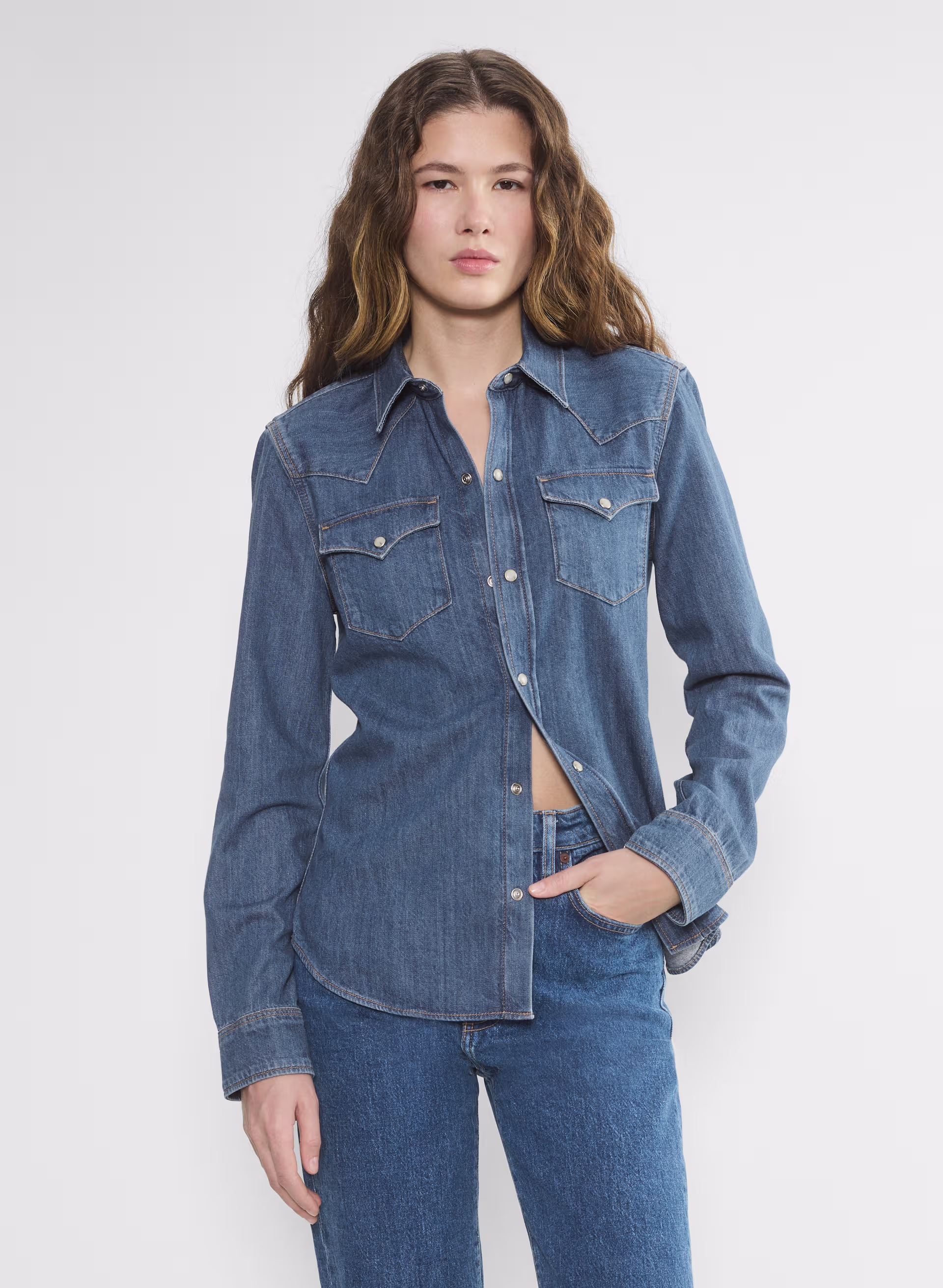 Denim Forum Western Denim Shirt
