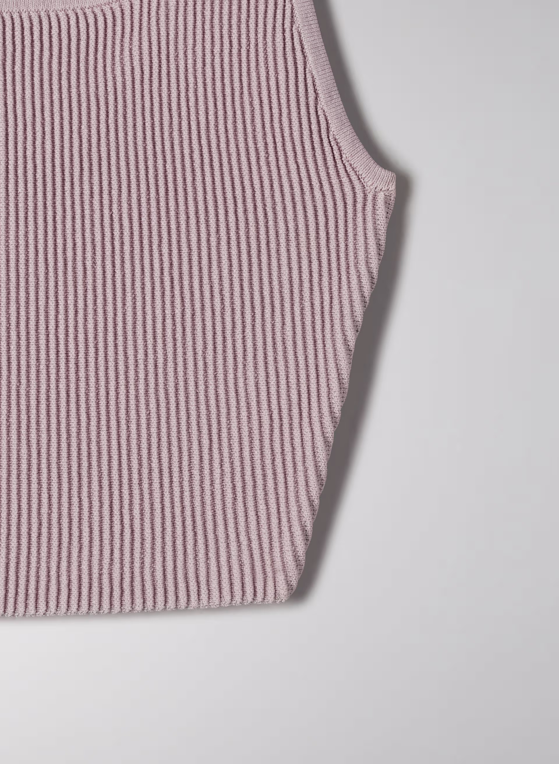 Sculpt Knit Squareneck Cropped Tank