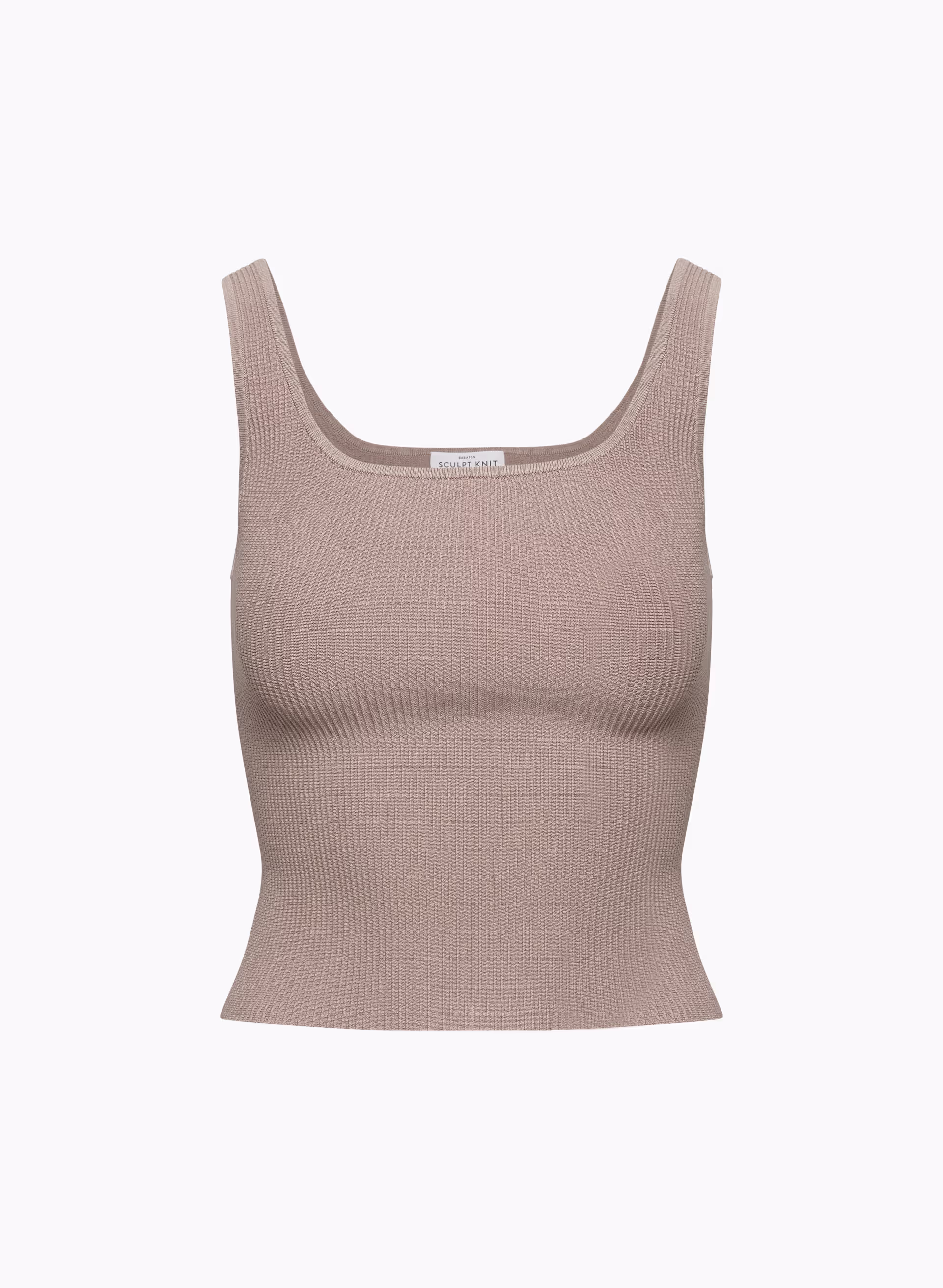 Sculpt Knit Squareneck Tank