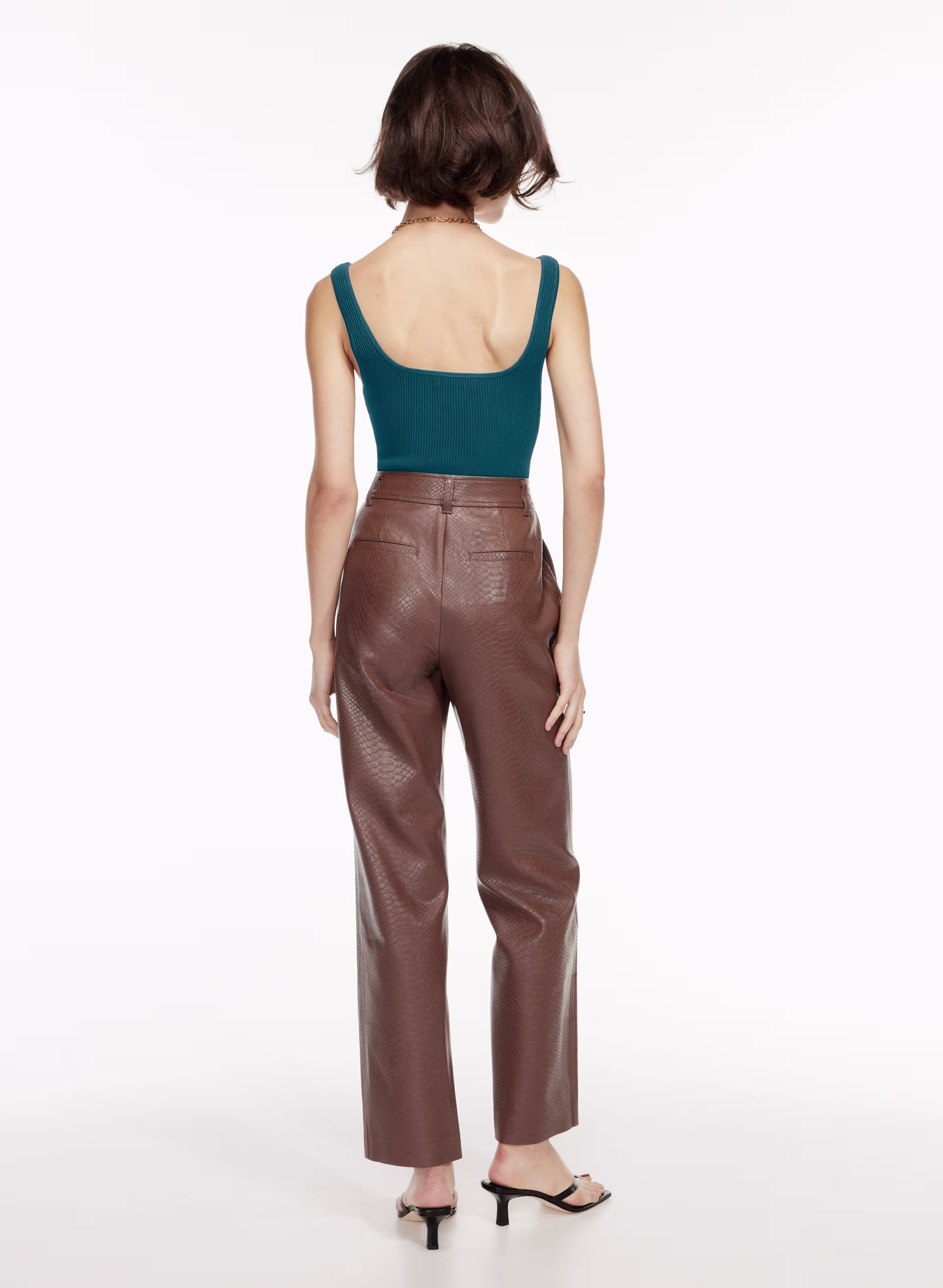 Sculpt Knit Squareneck Tank