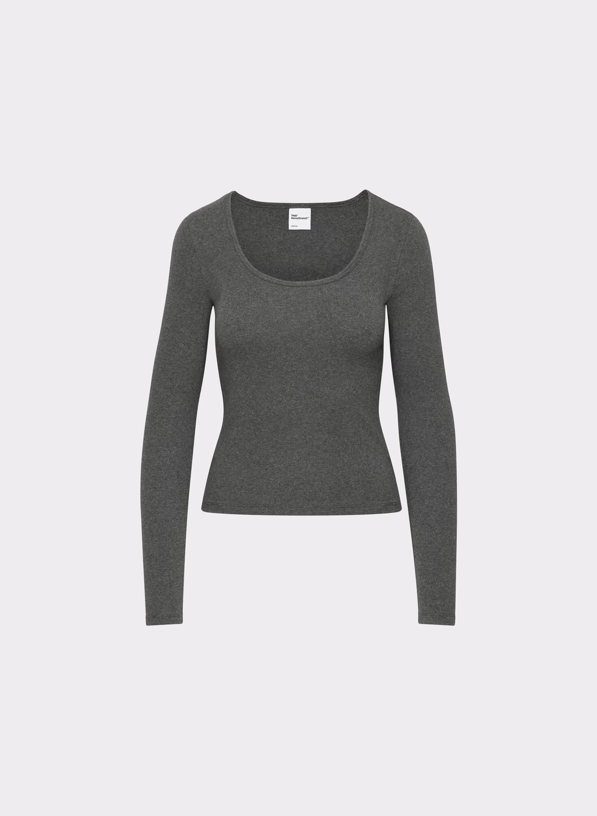 HomeStretch™ Rib Scoopneck Longsleeve