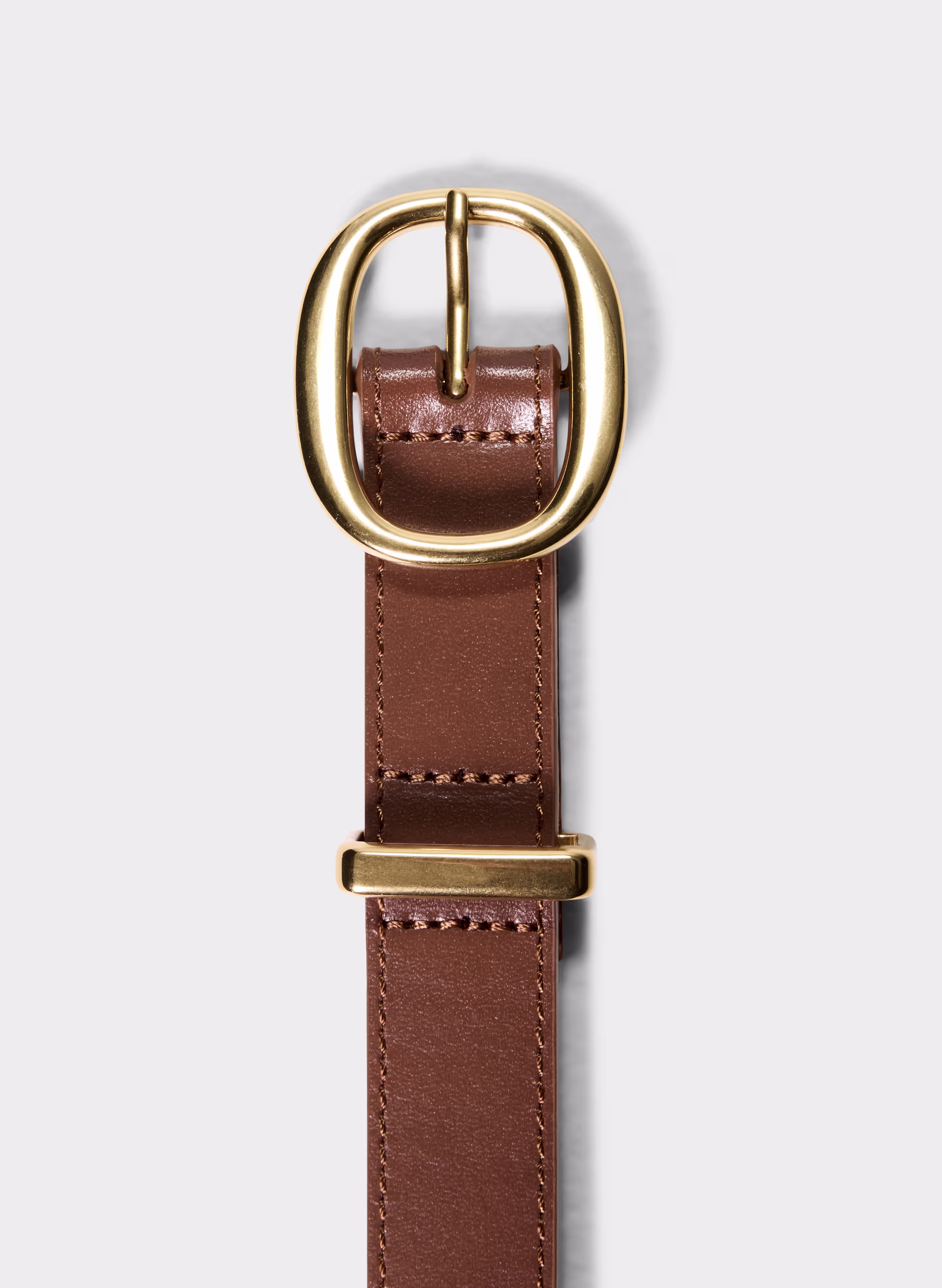 Lifetime Solid Brass Leather Belt