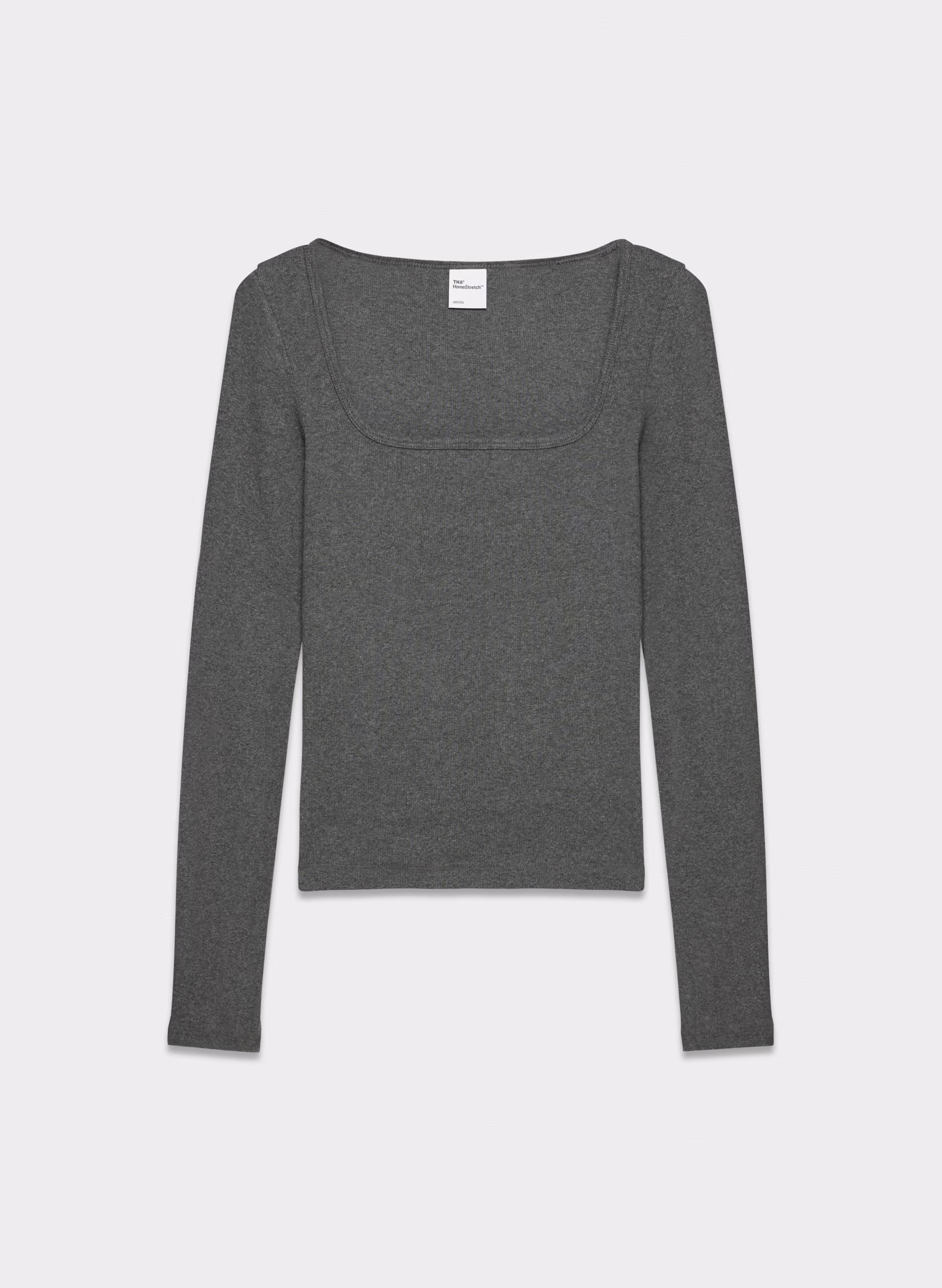 HomeStretch™ Rib Squareneck Longsleeve