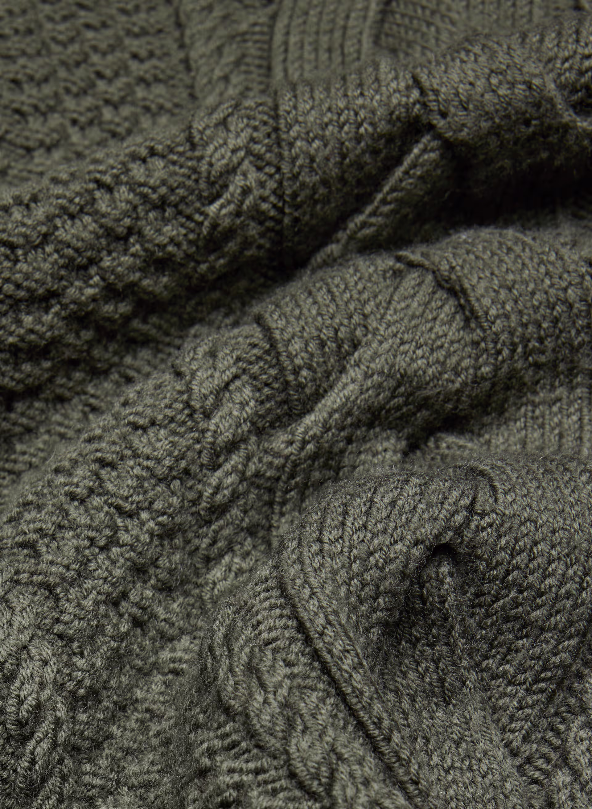 Heritage Knit Merino Wool V-neck Sweater