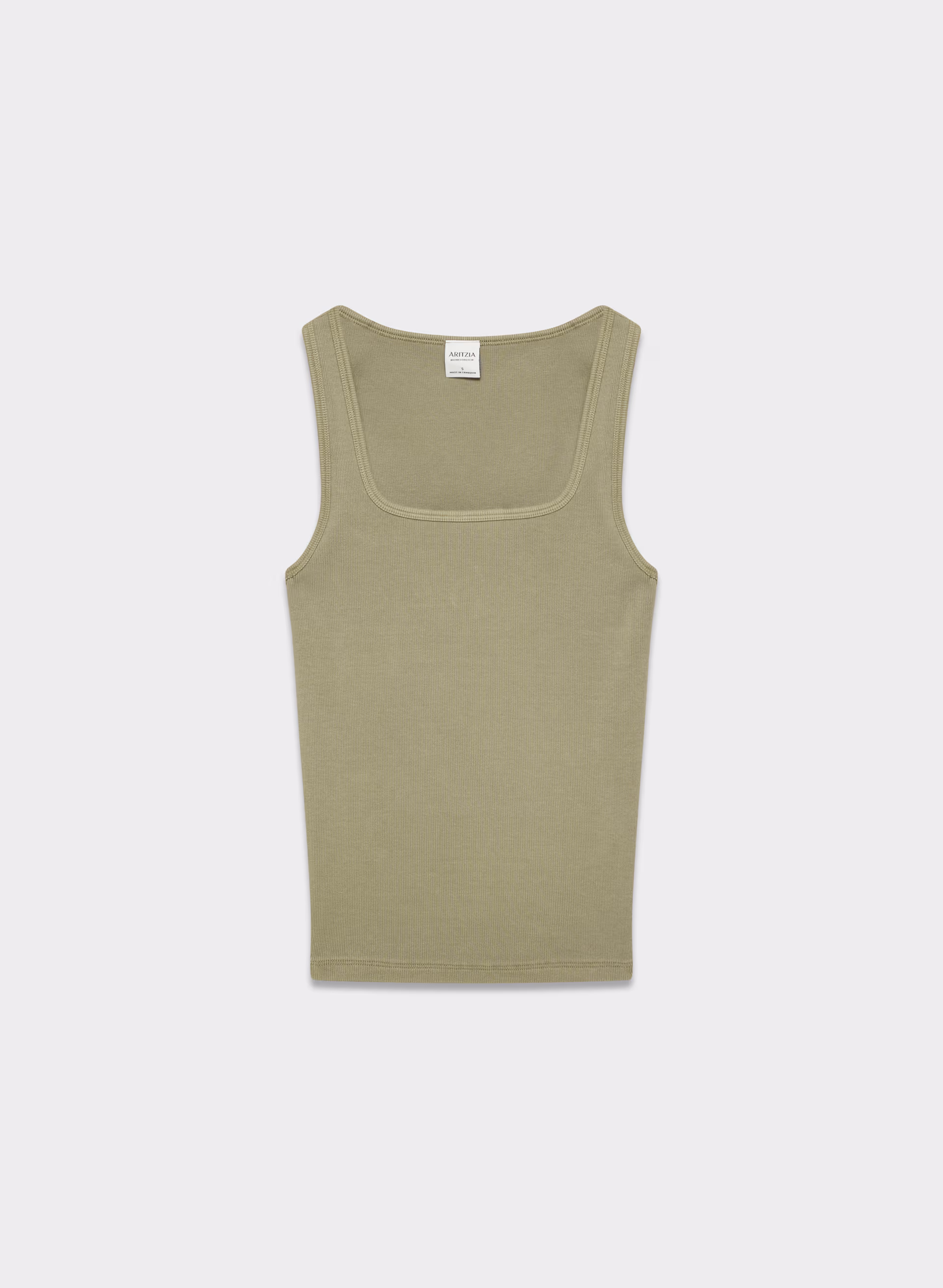 HomeStretch™ Rib Squareneck Tank