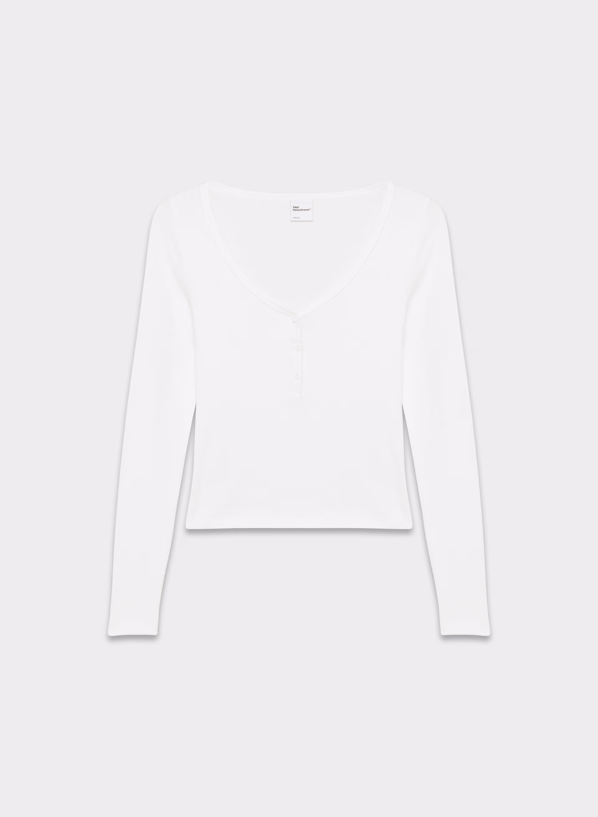 HomeStretch™ Rib Henley Longsleeve